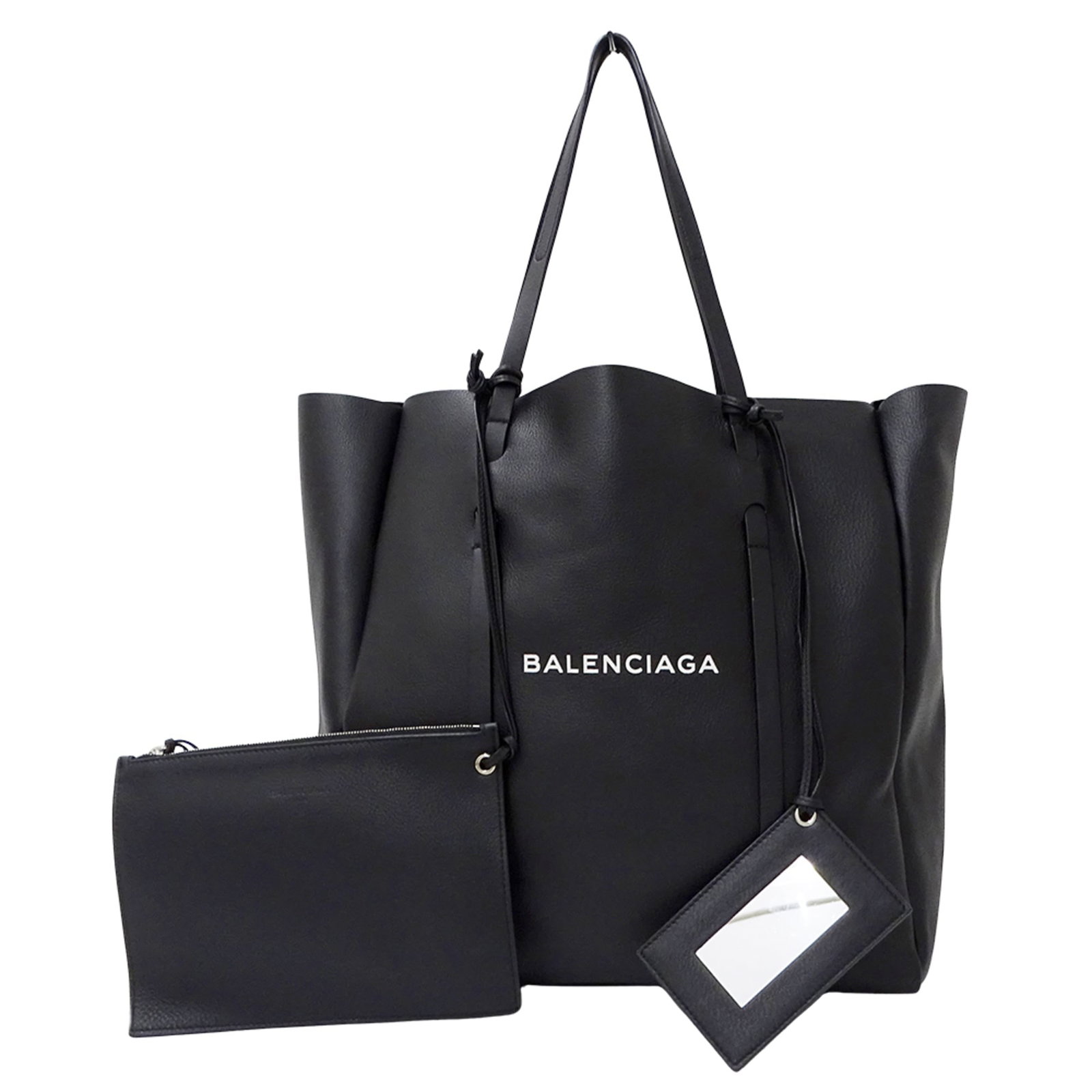 Handbag tote bag in leather (1 of 15)