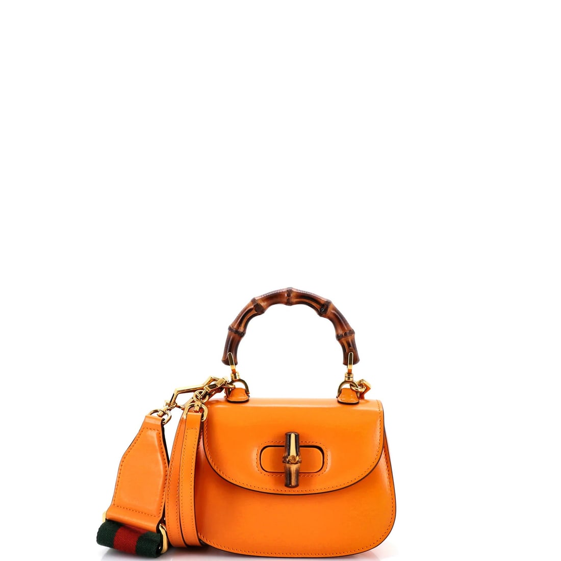 Bamboo leather top mini bag 1947 Gucci (1 of 7)