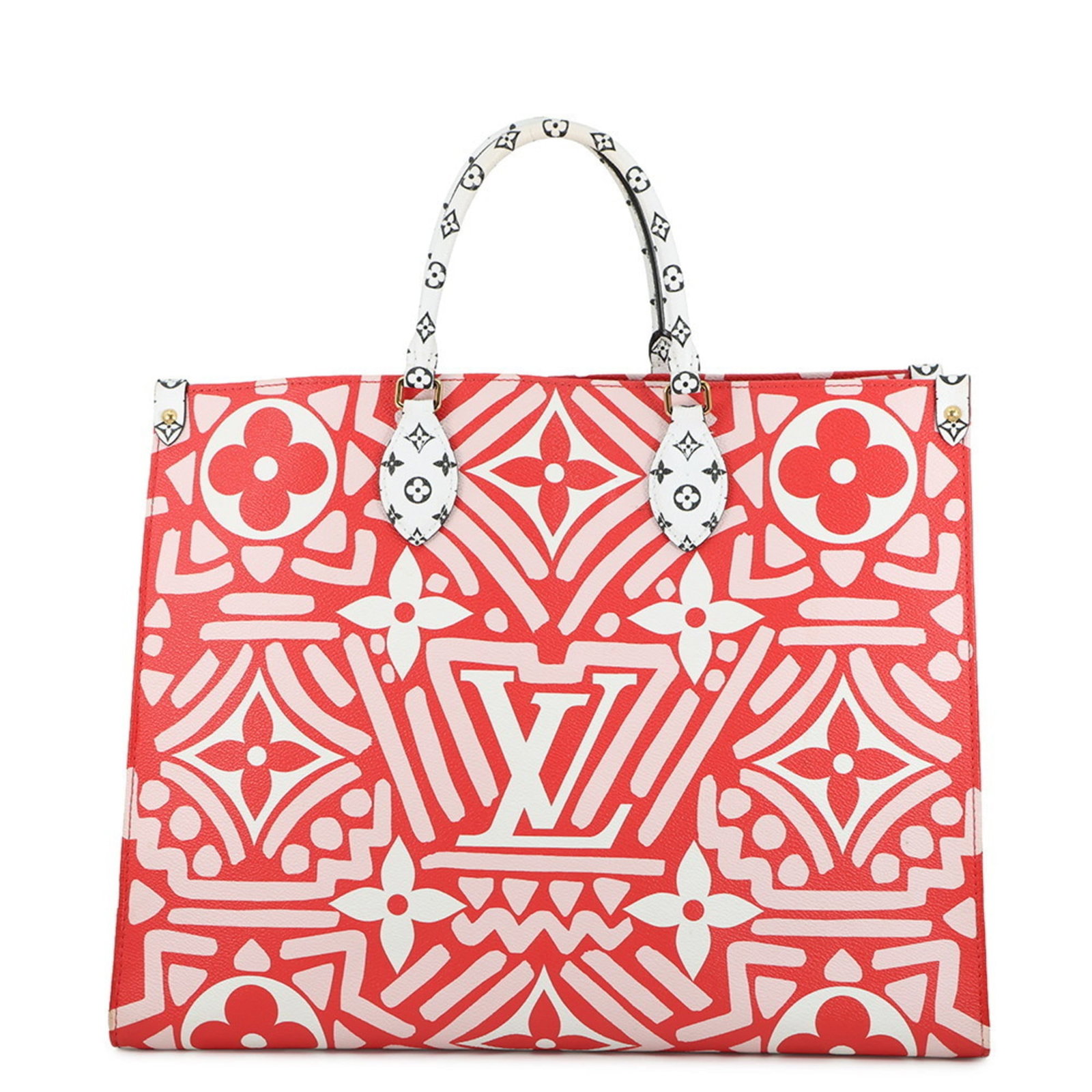 Tote Bag Monogram Louis Vuitton Shoulder Bag: Tote Bag Monogram Louis Vuitton Shoulder Bag Monogrammed Louis Vuitton tote bag with classic shoulder strap, featuring the iconic monogram pattern in red. This pre-owned bag has a few traces of usage