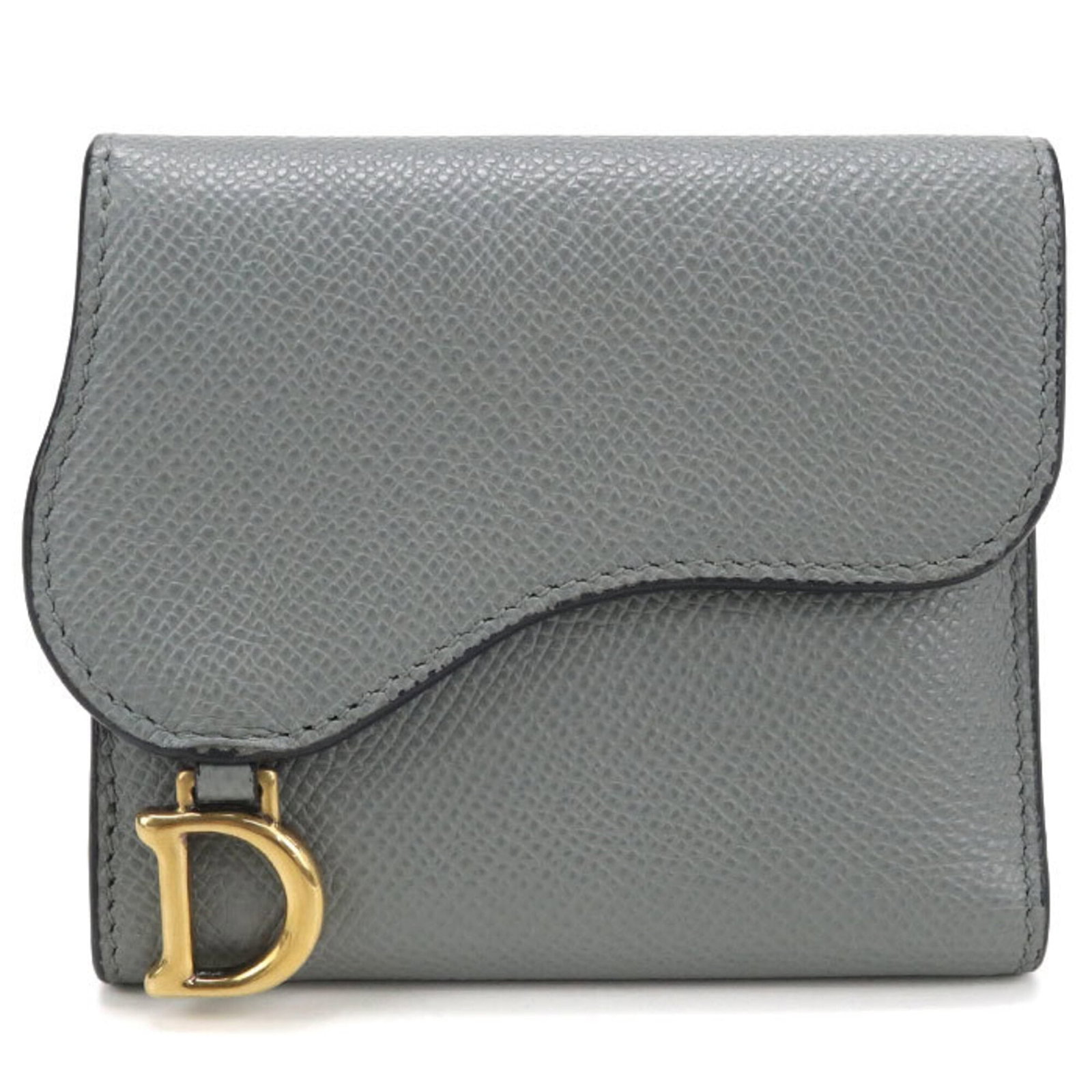 Dior Wallet Leather Tri Fold Christian: Dior Wallet Leather Tri Fold Christian The Dior Wallet Leather Tri Fold Christian offers a sleek and sophisticated design, featuring high-quality calfskin leather in a timeless gray color. Its tri-fol