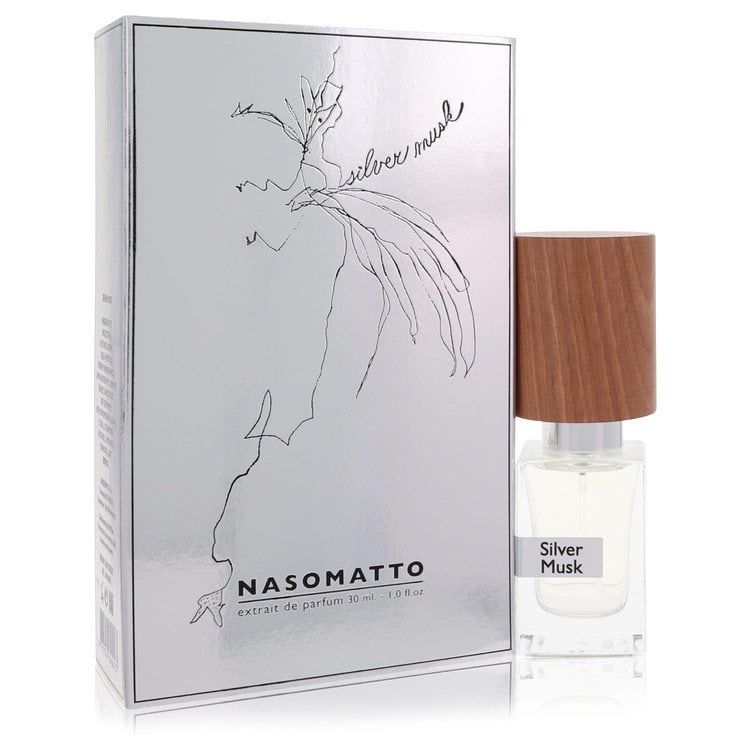 Nasomatto Silver Musk Perfume By Nasomatto Extrait De Parfum (Pure Perfume): Nasomatto Silver Musk Perfume By Nasomatto Extrait De Parfum (Pure Perfume) Nasomatto Silver Musk Extrait De Parfum is an exquisite, pure perfume for women. This 1 oz (400g) Extrait De Parfum