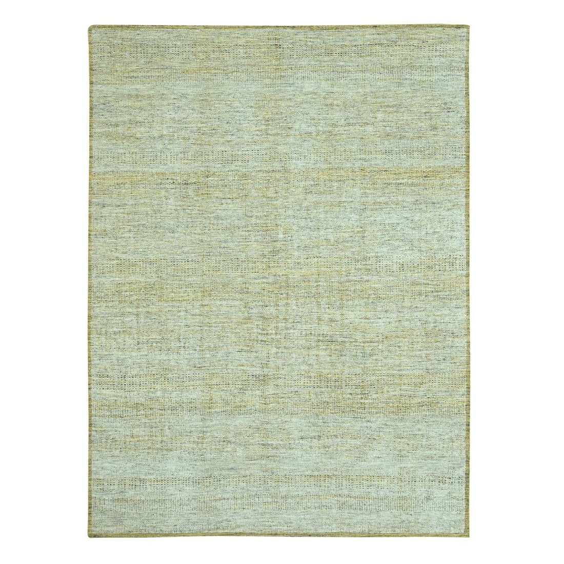 Hand Knotted Oriental Rug 10'2"x13'10" Yellow Wool Oxidized Grass Design (1 of 11)