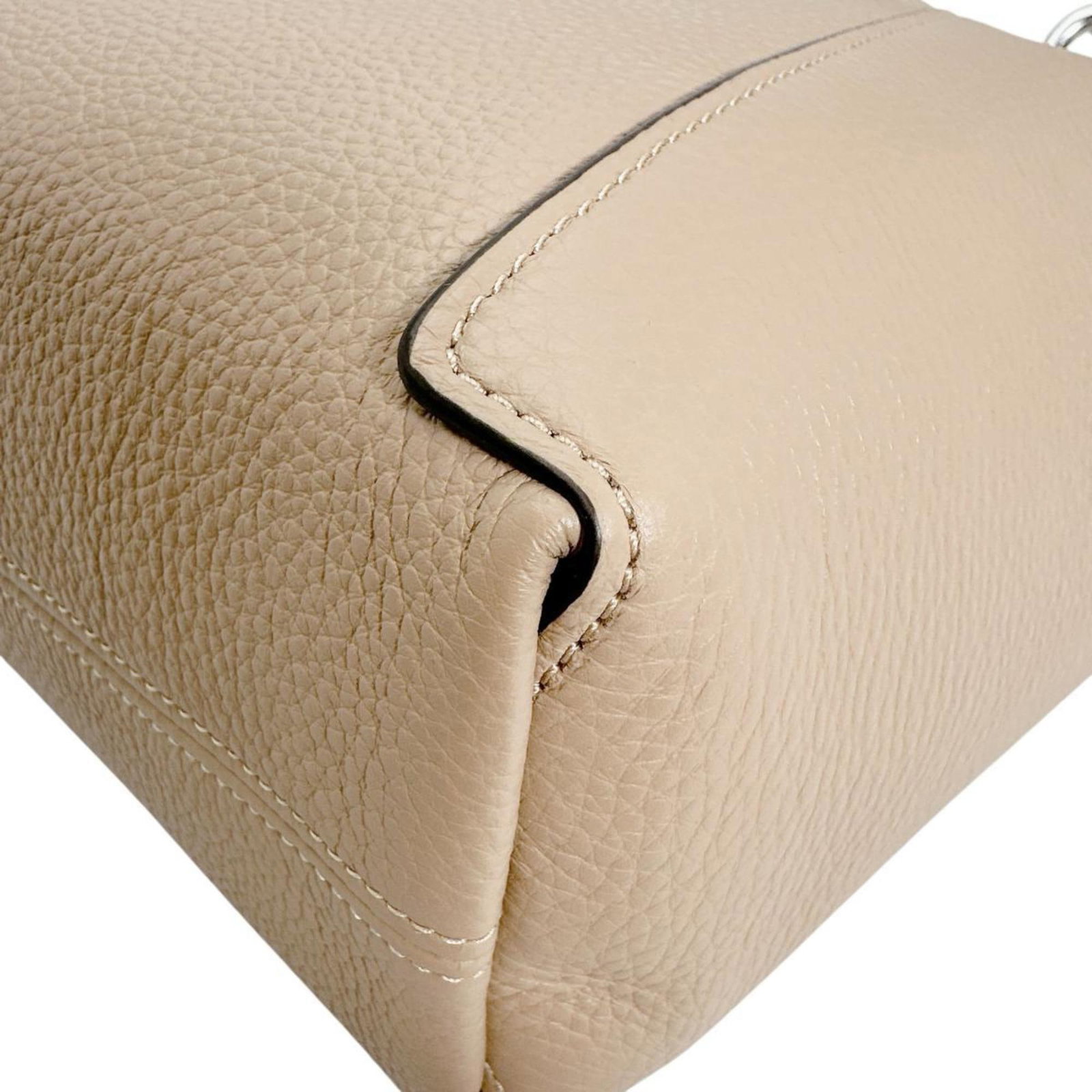 Handbag Leather Coach - 8