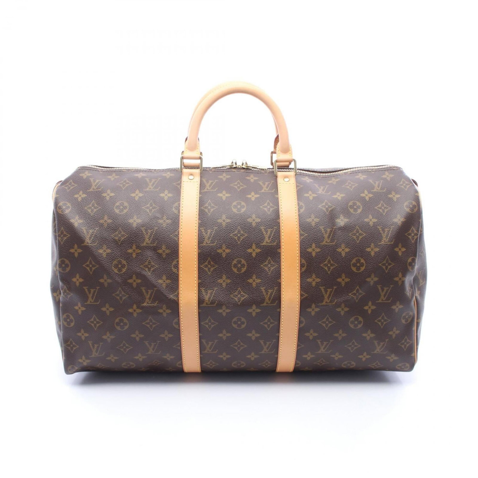 Louis Vuitton Handbag Coated Leather Boston Bag (1 of 8)