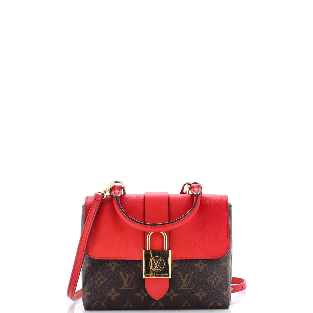 Canvas Locky Handbag Monogram Leather BB with Vuitton: Canvas Locky Handbag Monogram Leather BB with Vuitton Canvas Locky Handbag Monogram Leather BB with Vuitton features a classic design with a brown leather exterior and canvas coating, adorned with the