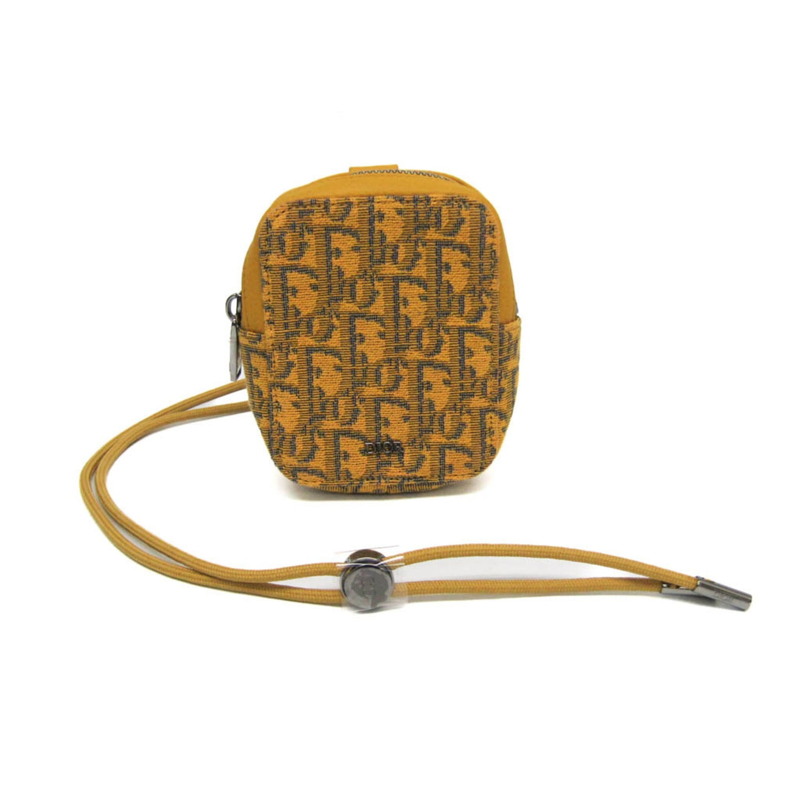 Christian Dior Pouch Shoulder Bag Leather Jacquard: Christian Dior Pouch Shoulder Bag Leather Jacquard The Christian Dior Pouch Shoulder Bag Leather Jacquard boasts a vibrant yellow hue and intricate leather jacquard design, adding a touch of elegance