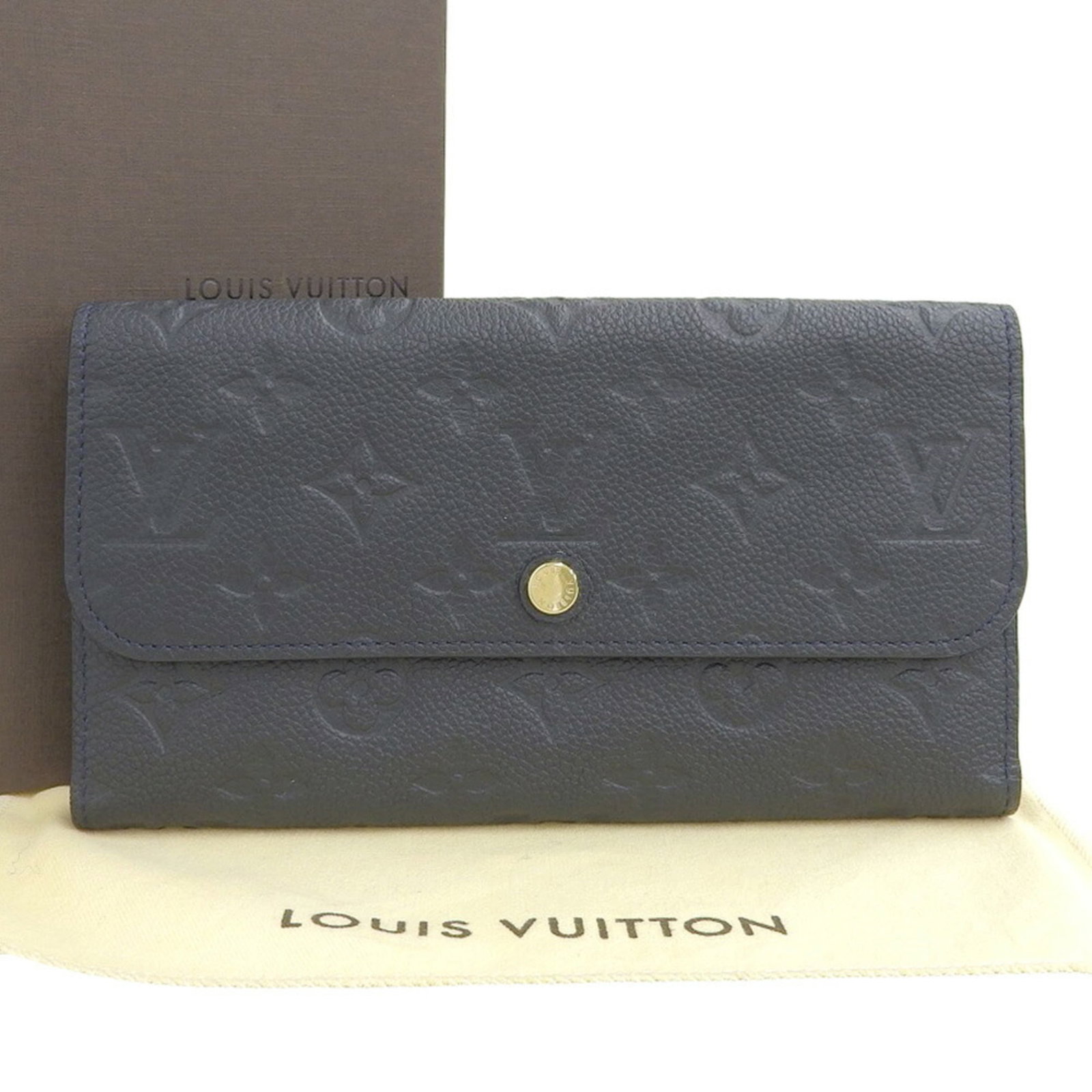 Monogram Empreinte Louis Vuitton Wallet Tri Fold: Monogram Empreinte Louis Vuitton Wallet Tri Fold Monogram Empreinte Louis Vuitton Wallet Tri Fold features the iconic brand's signature design, with its classic tri-fold layout and timeless monogram