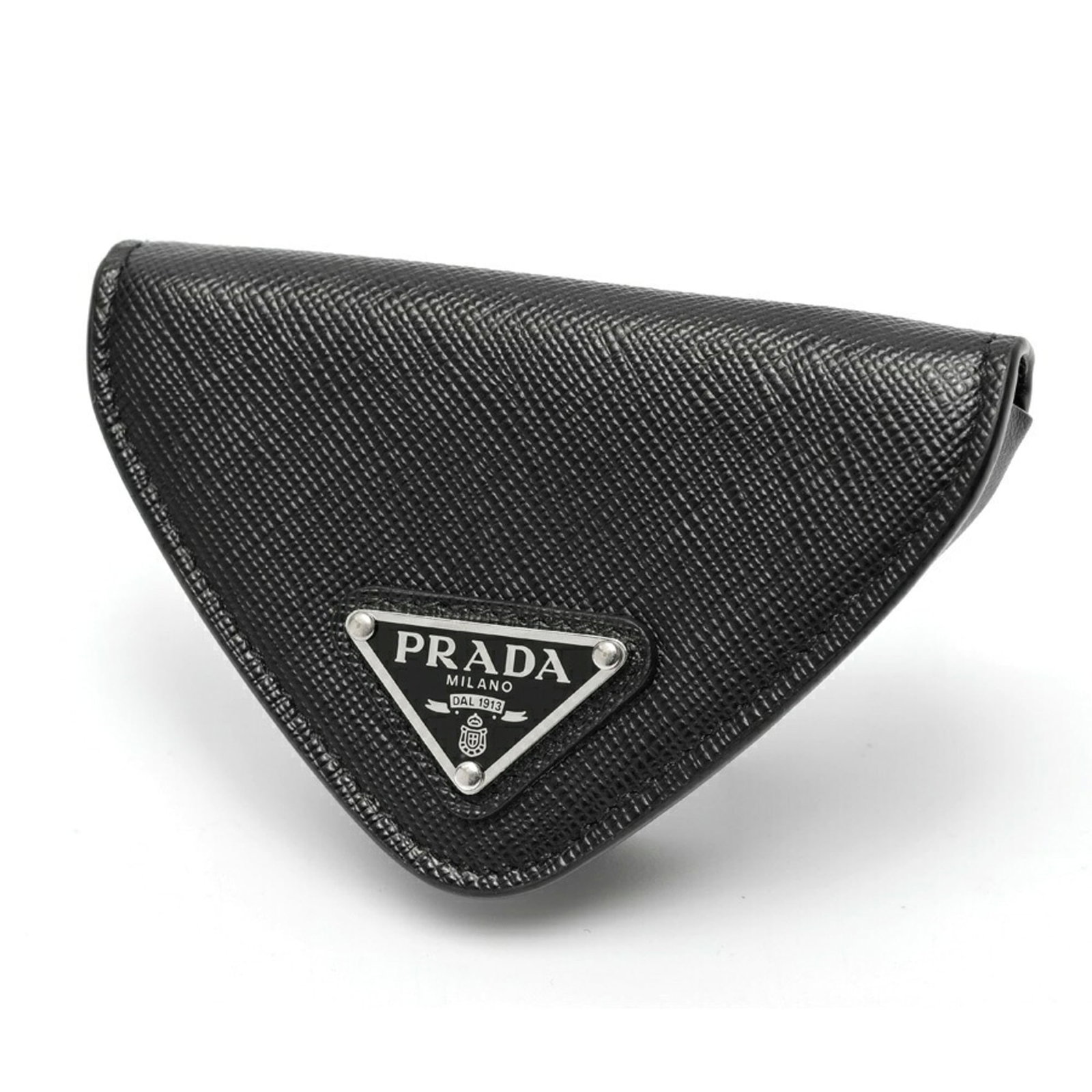 Prada Coin Purse/ Coin Case Saffiano Triangle Leather (1 of 7)