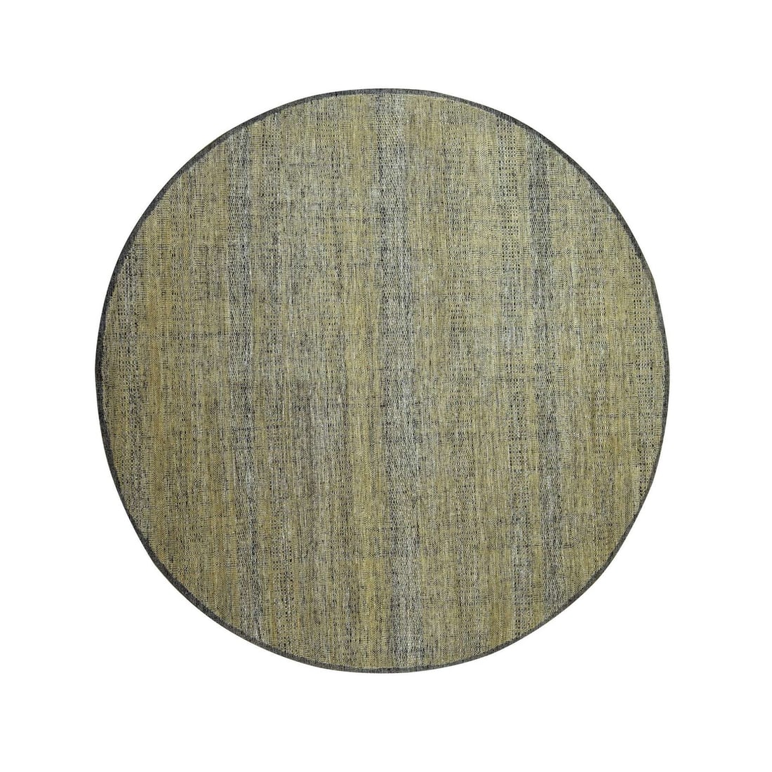 6'1"x6'1" Brown Hand Knotted Rug Pure Wool Oxidized Grass Design Round: 6'1"x6'1" Brown Hand Knotted Rug Pure Wool Oxidized Grass Design Round The 6'1"x6'1" Brown Hand Knotted Rug features an oxidized grass design in pure wool, creating a unique and modern look. Made