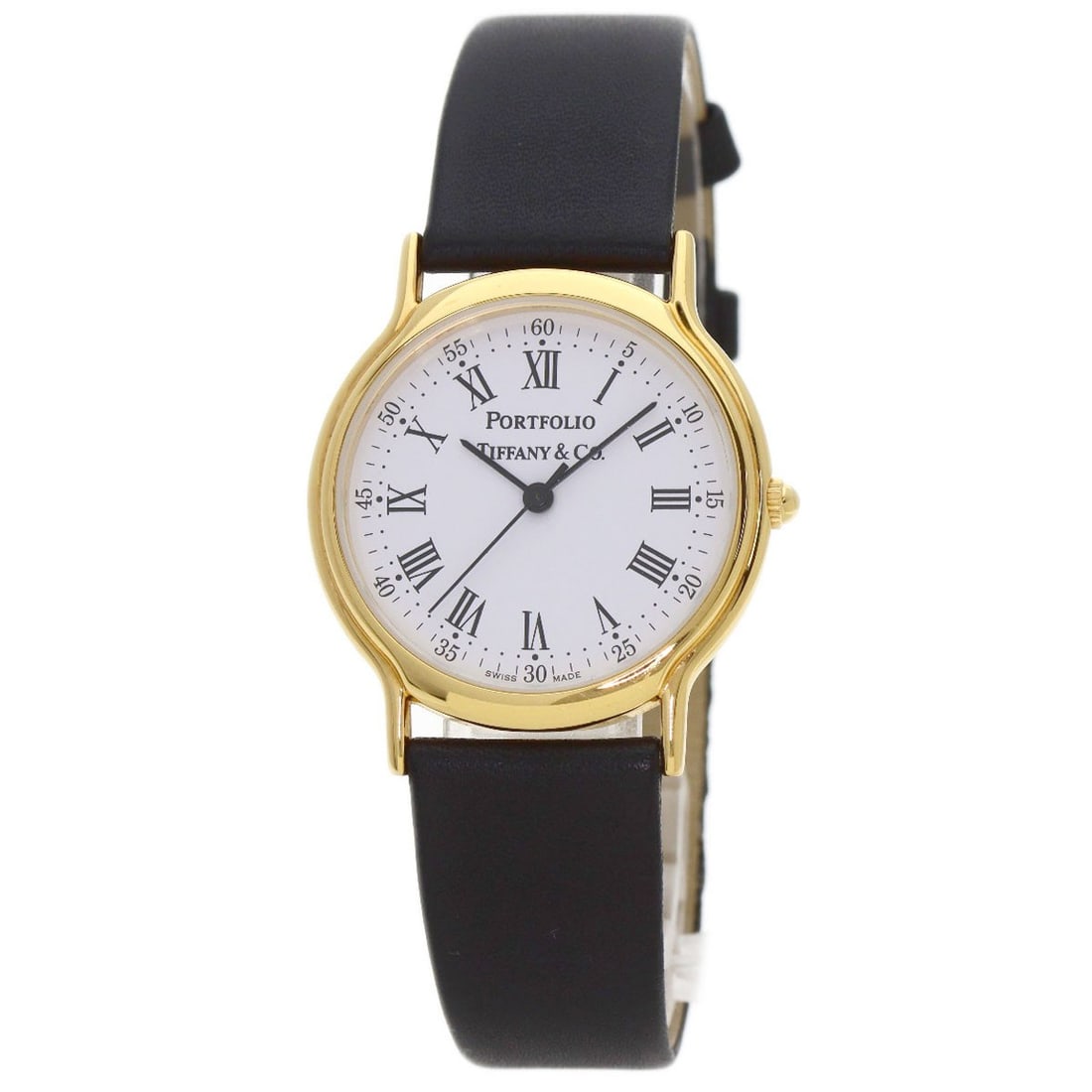 Tiffany&Co. Portfolio Watches Gold Plated/ Leather Boys (1 of 20)