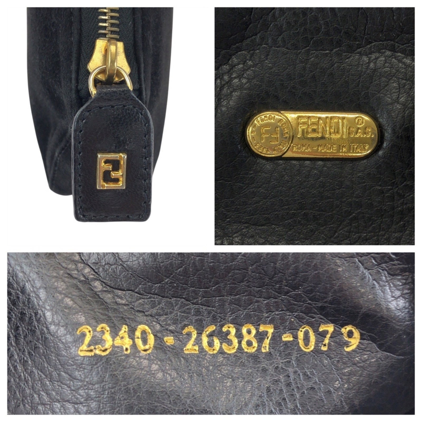 Fendi Handbag Pouch Leather - 5
