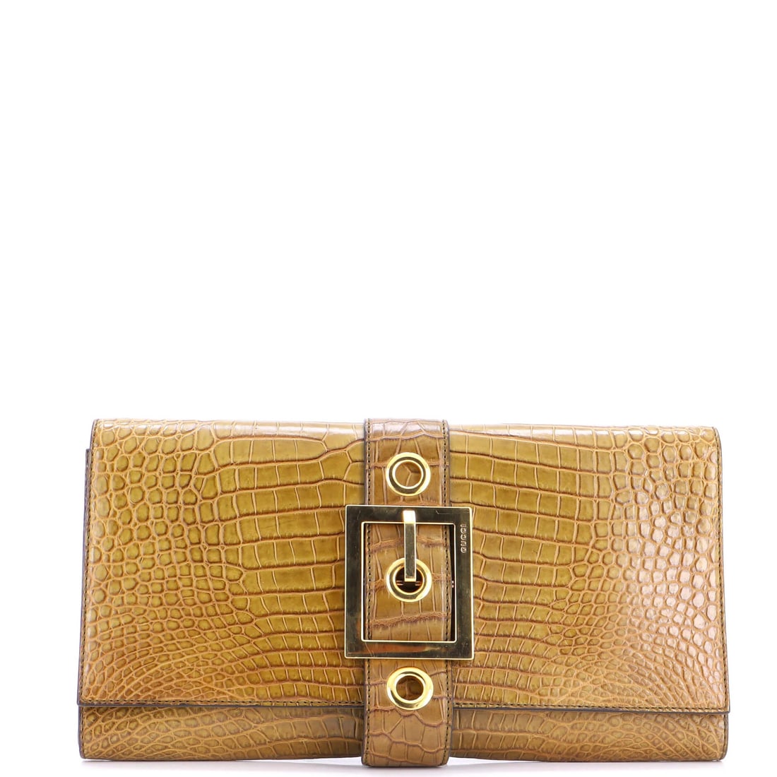Crocodile Clutch Gucci Retro Buckle (1 of 6)