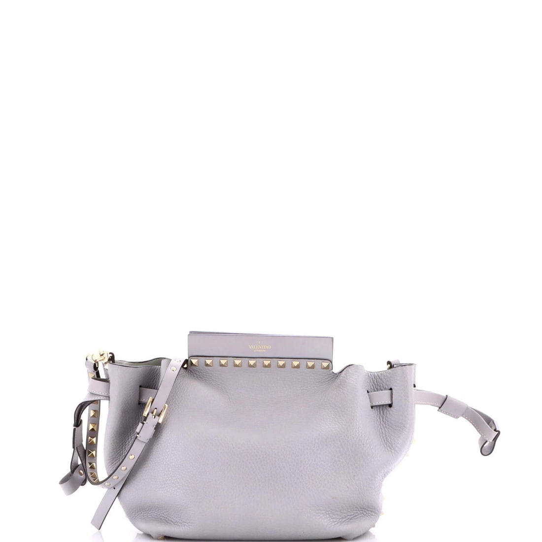 Garavani Valentino Small Rockstud Leather Crossbody Bag Drawstring (1 of 6)