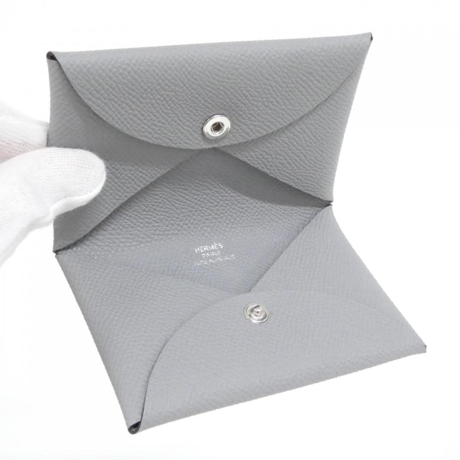 Epsom Leather Hermes Card Case - 2
