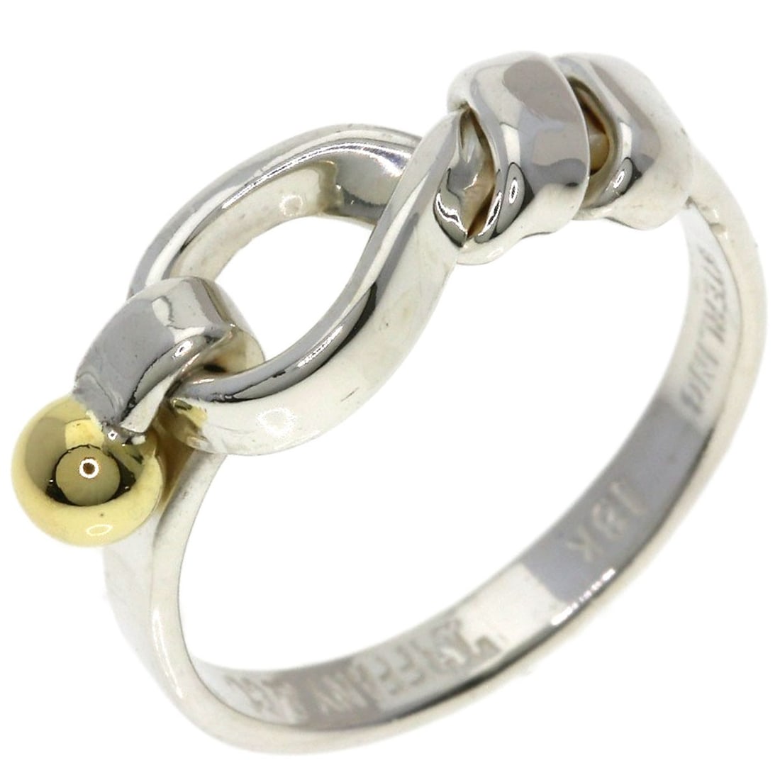 Silver 18k flat wire ring from Tiffany&Co. - 2