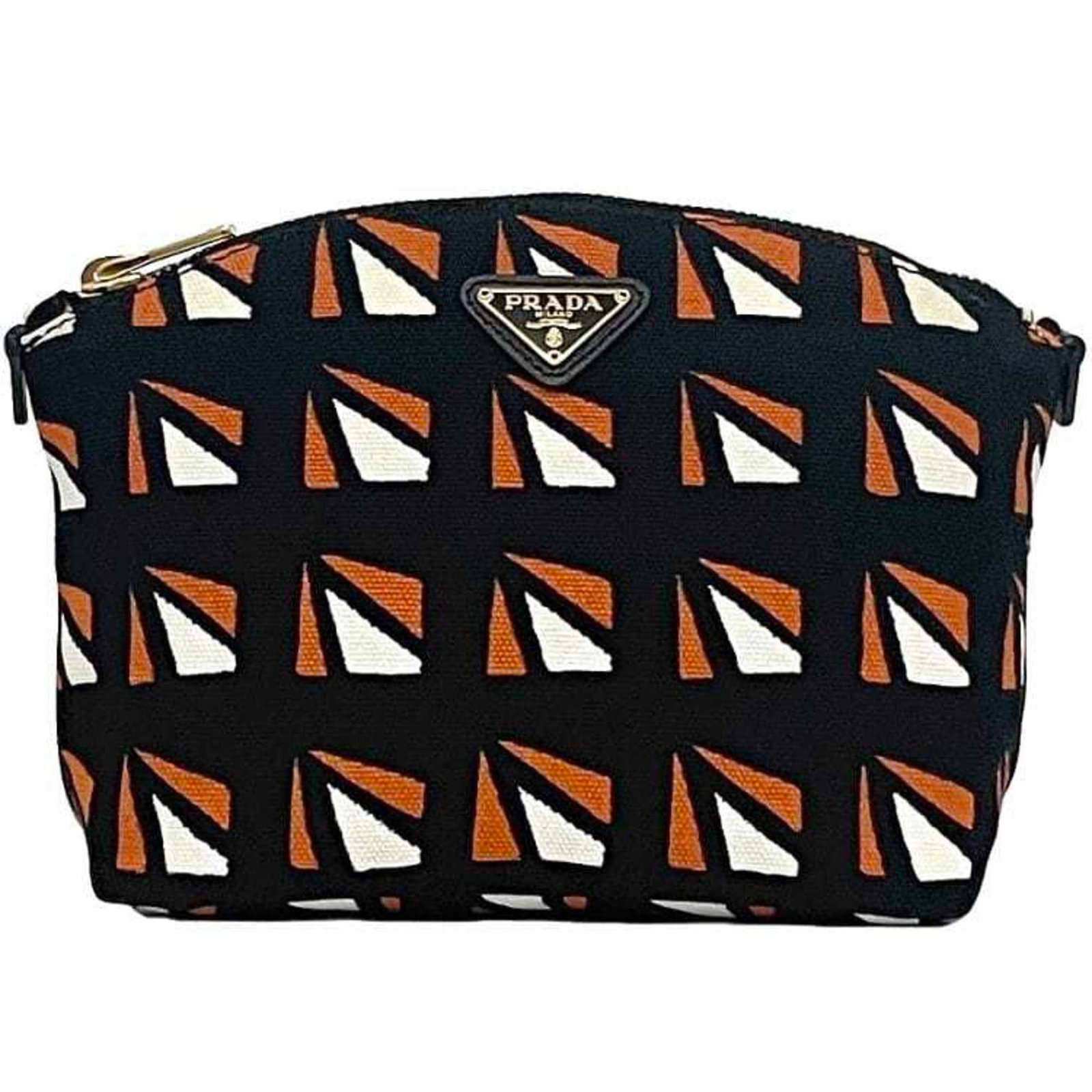 Canvas leather pouch by Prada