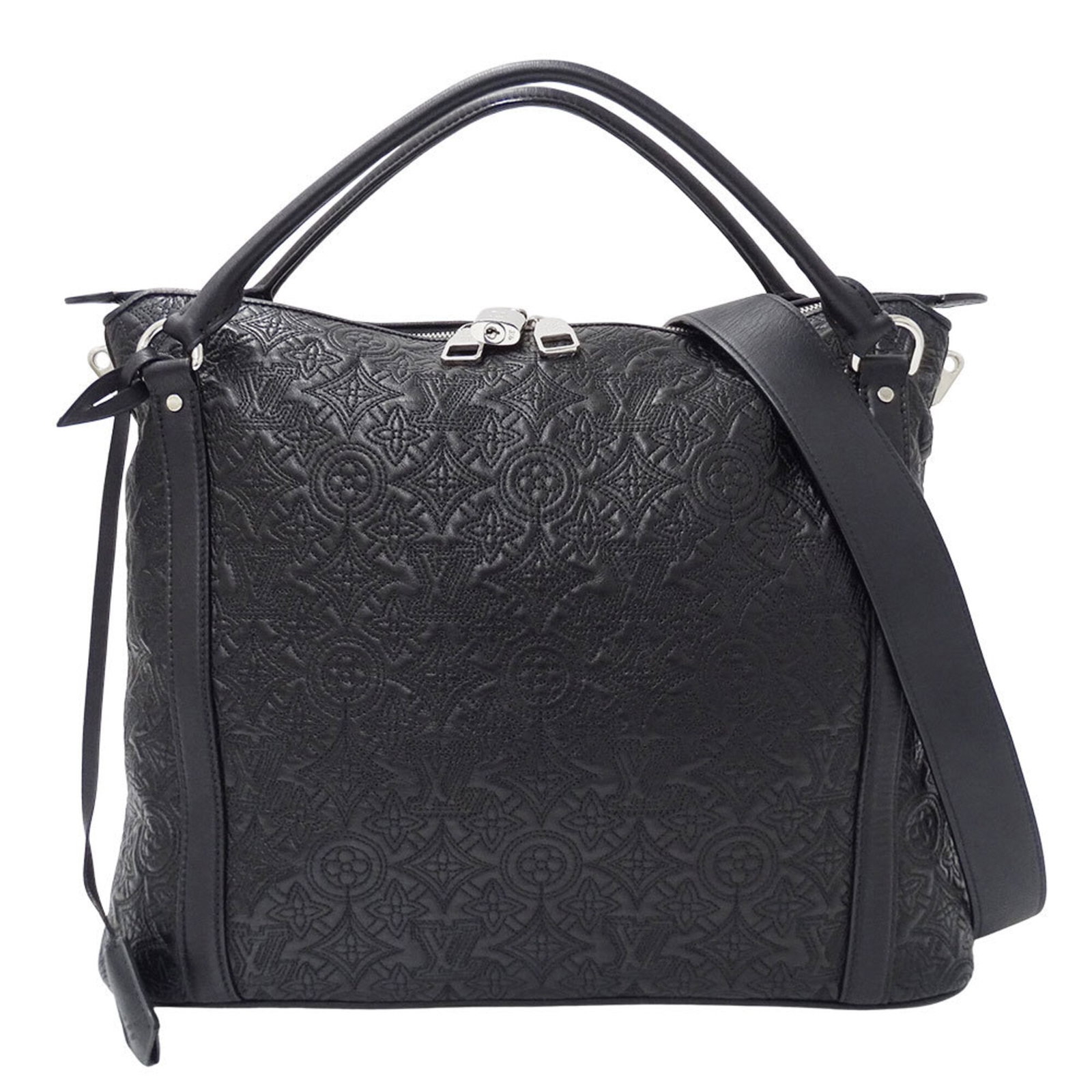 Handbag Shoulder By Louis Vuitton: Handbag Shoulder By Louis Vuitton Black, Noir Louis Vuitton Handbag Shoulder Bag. This used shoulder bag features the iconic monogram pattern and measures 31cm x 38cm x 17cm. With traces of usage