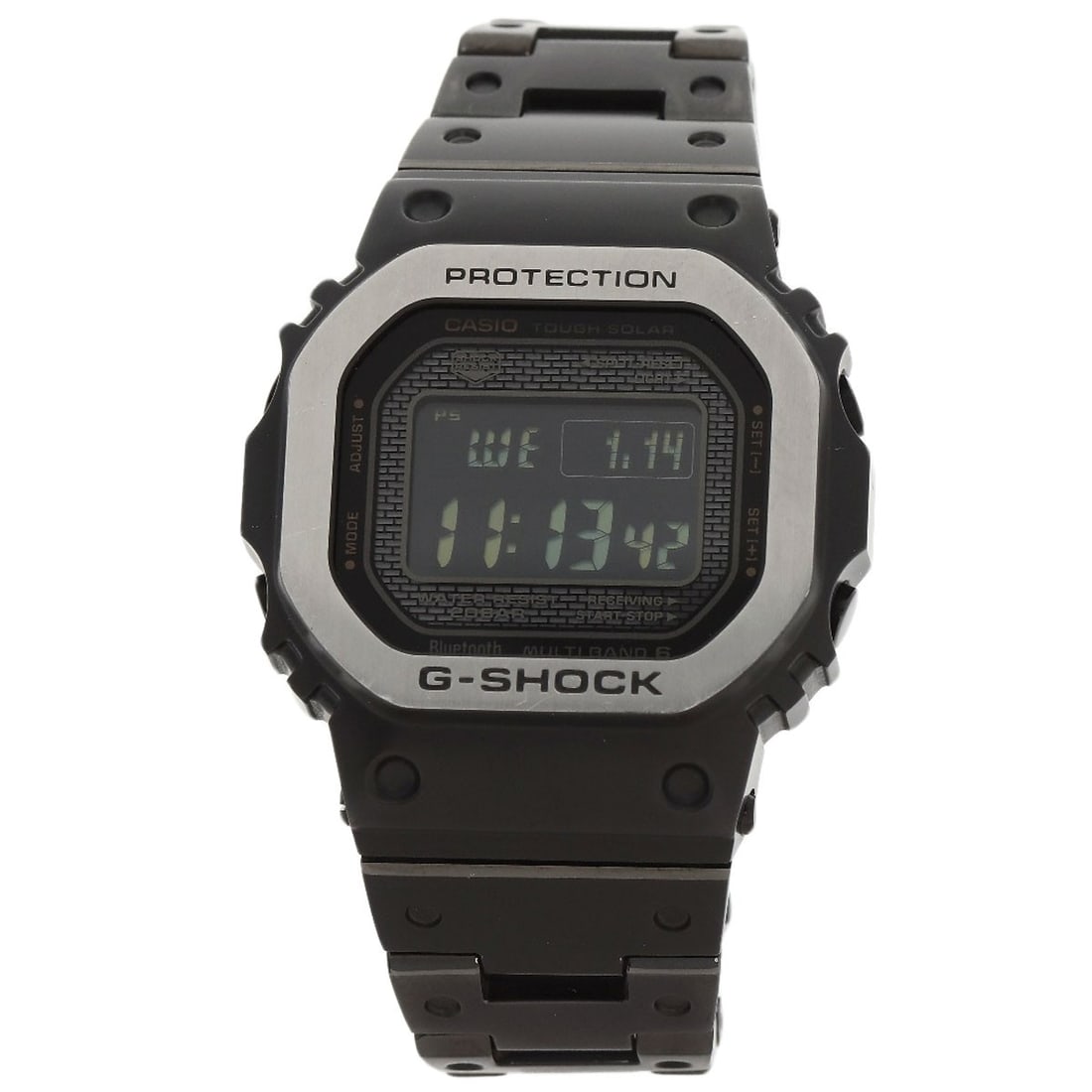 Full Metal Stainless Steel Series Watches Gmw B5000Mb Casio: Full Metal Stainless Steel Series Watches Gmw B5000Mb Casio Stainless steel construction provides durability and resistance to corrosion, while the solar-powered movement ensures long-lasting battery