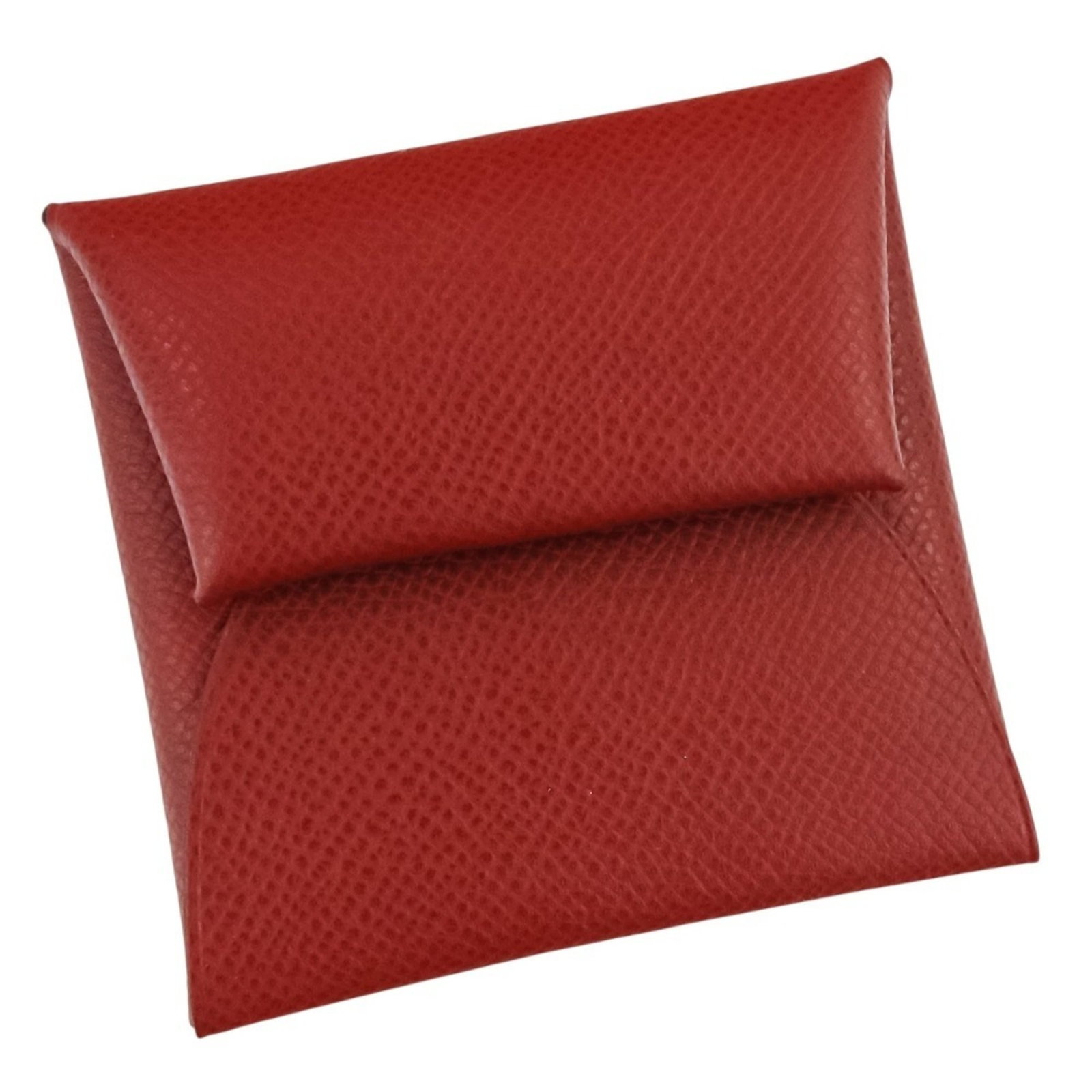Coin purse case Hermes: Coin purse case Hermes This Herm?s coin purse case is a vibrant red, measuring 7.5cm x 8cm in size. Bearing the signature of the renowned brand, it is presented in like-new condition with hardly any