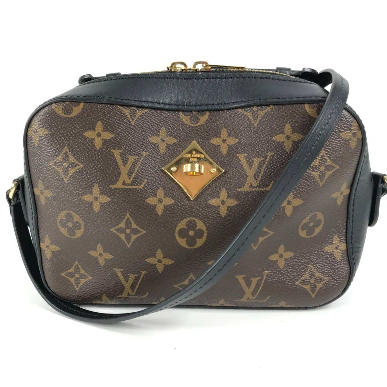 Shoulder bag monogram pochette Louis Vuitton: Shoulder bag monogram pochette Louis Vuitton Black and Brown Monogram Pochette in Excellent Condition.This Louis Vuitton pochette features the iconic monogram pattern, available in both black and