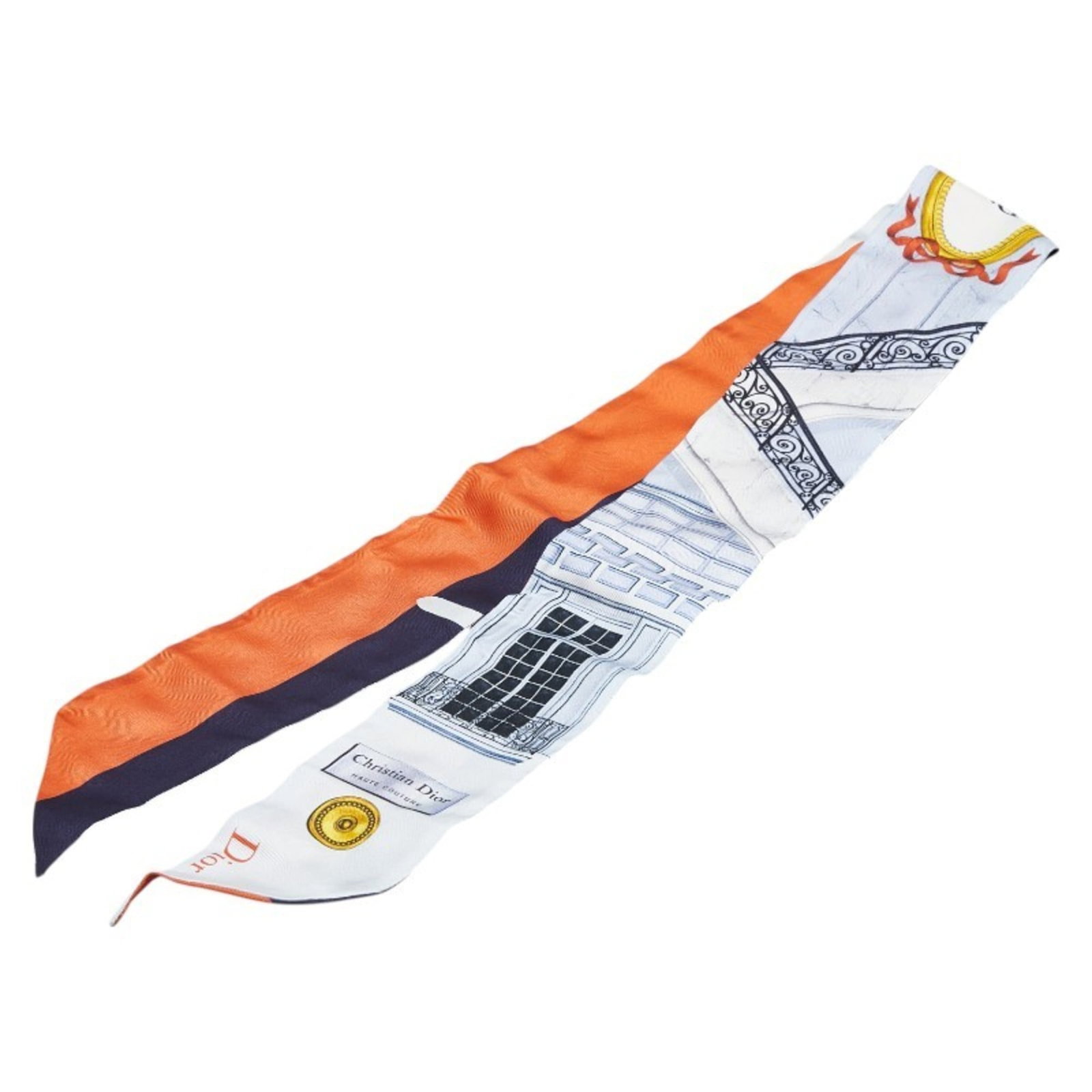Silk Scarf by Christian Dior: Silk Scarf by Christian Dior Silk Scarf by Christian Dior, featuring a light blue and multi-color design, boasts a classic 96cm x 98cm size. This used silk scarf shows signs of usage with a few