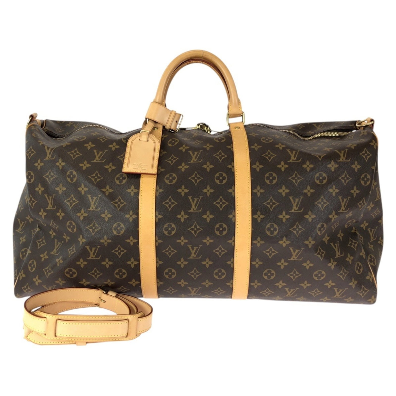 PVC Leather Louis Vuitton Bag Shoulder Bag Boston: PVC Leather Louis Vuitton Bag Shoulder Bag Boston This Louis Vuitton Boston Bag features a unique blend of PVC leather and gold hardware, creating a stylish and durable shoulder bag. With its classic
