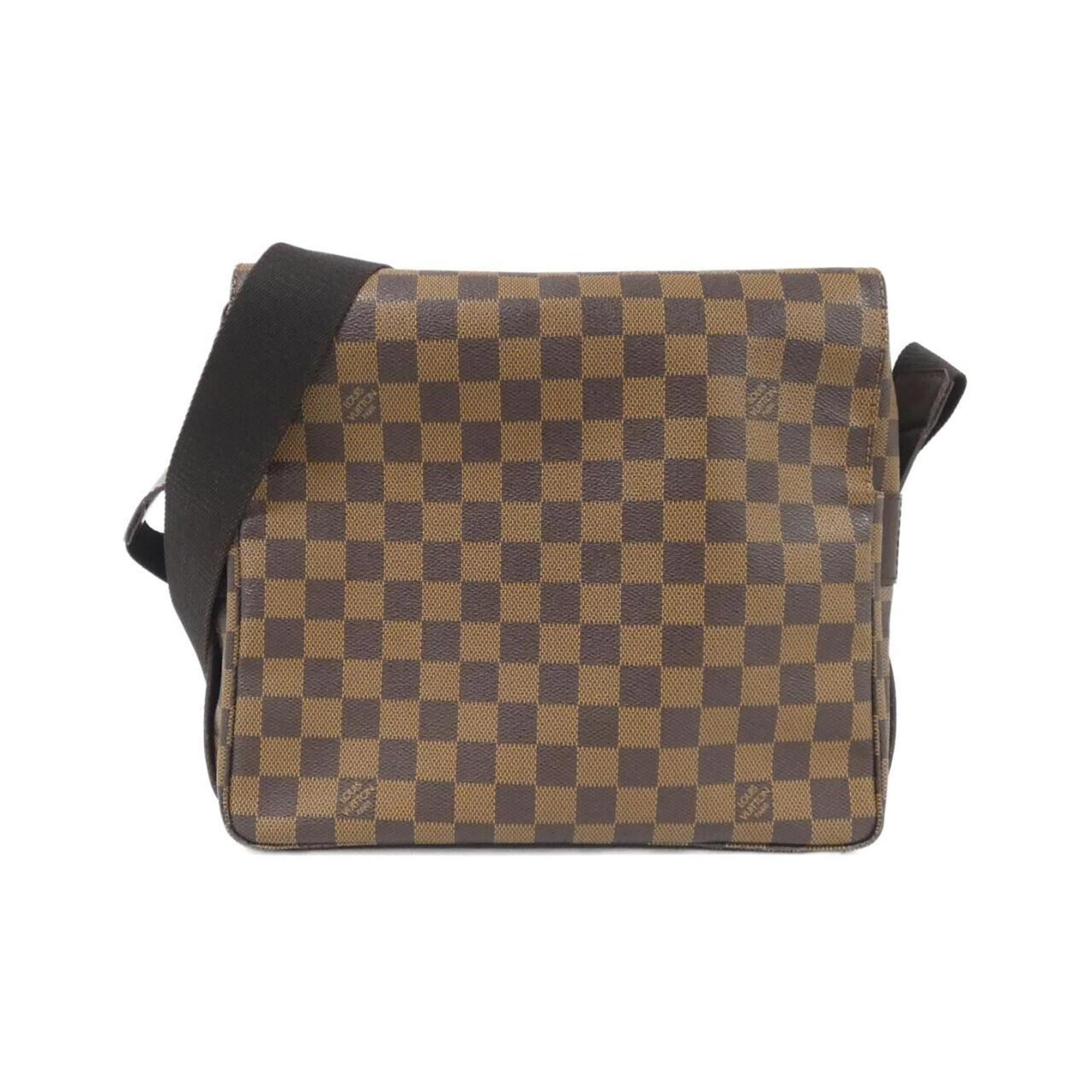 Shoulder Bag Damier Canvas Louis Vuitton: Shoulder Bag Damier Canvas Louis Vuitton Damier Canvas Louis Vuitton Shoulder Bag features the iconic Damier pattern in Ebene, a classic combination. This used shoulder bag boasts a timeless design
