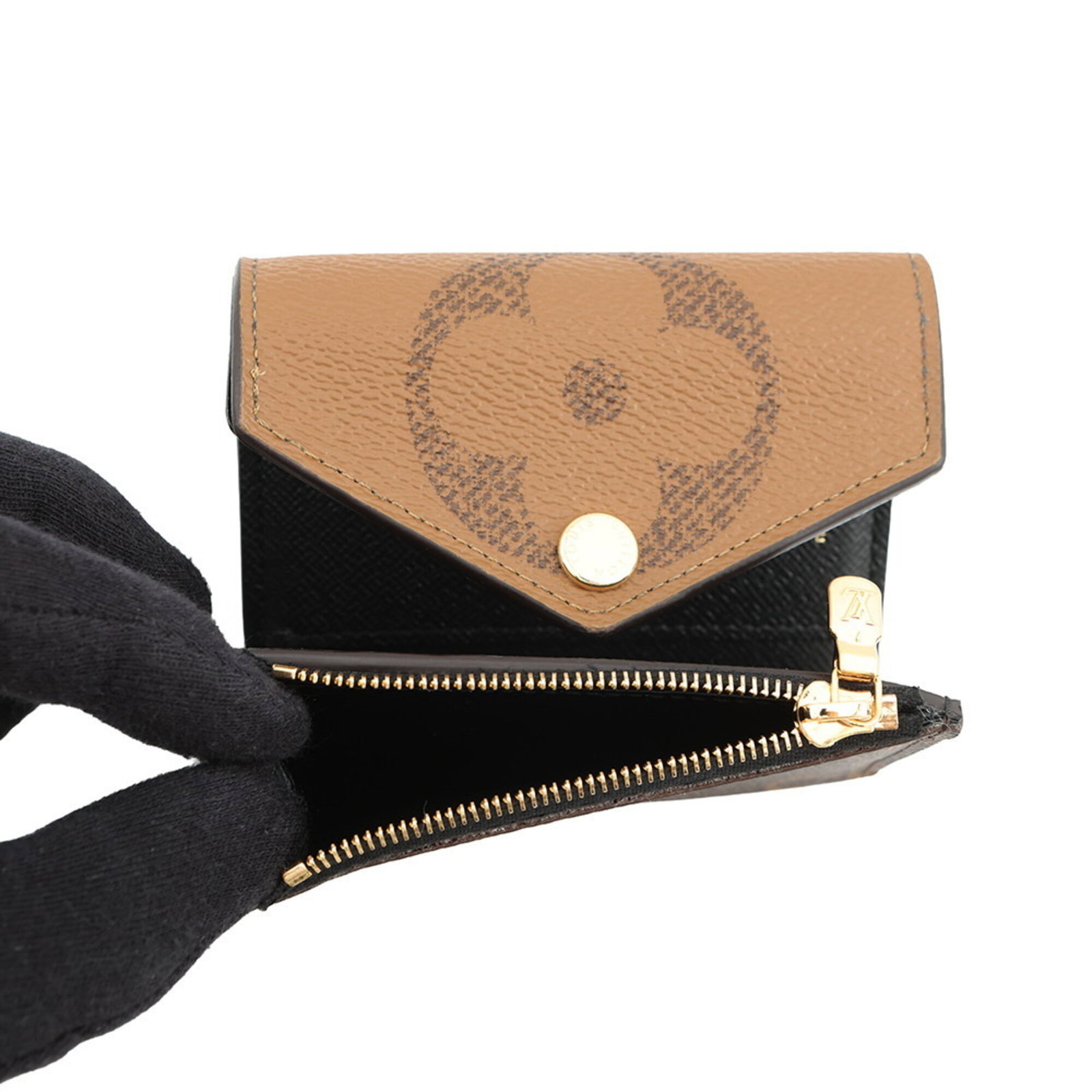Vuitton Louis Monogram Reverse Tri Fold Wallet - 6