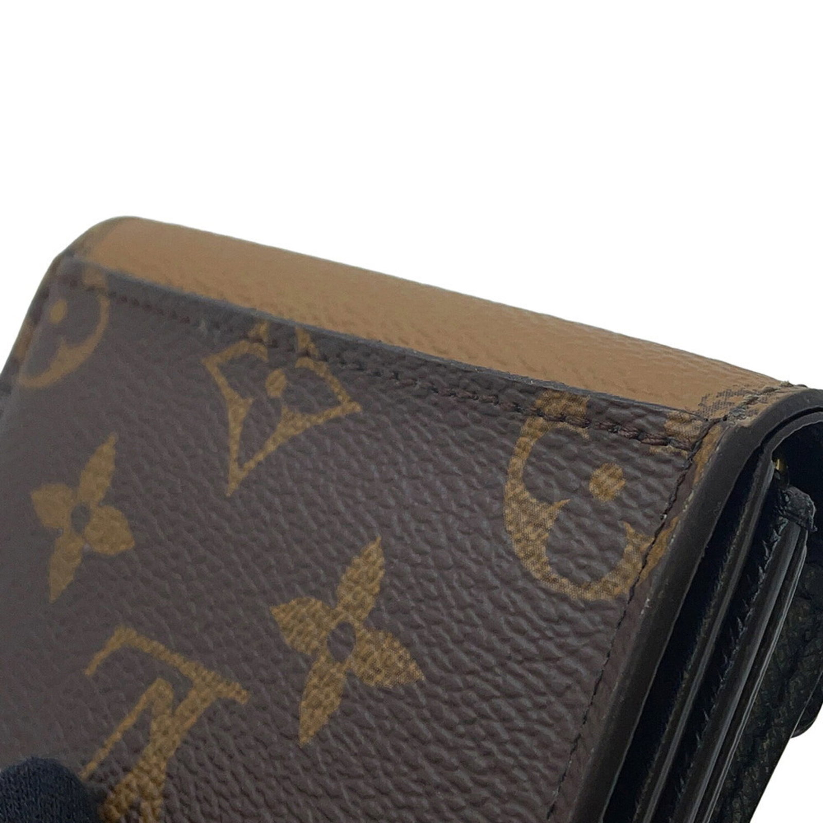 Vuitton Louis Monogram Reverse Tri Fold Wallet - 7