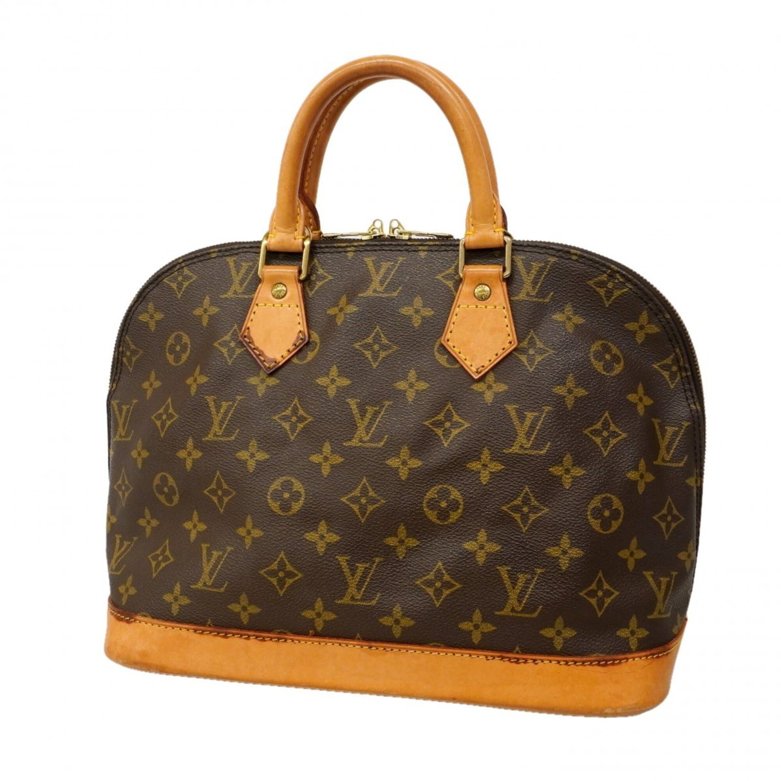 Louis Vuitton Handbag: Louis Vuitton Handbag Brown Louis Vuitton Handbag, 24cm x 30cm x 16cm. This used handbag features traces of usage and minor scratches/dirt, but remains in good condition. The iconic brand's signature