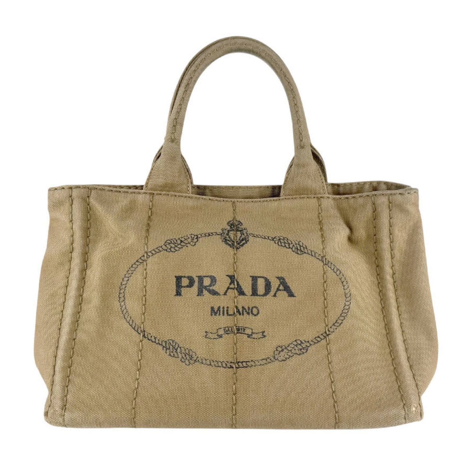 Shoulder Canapa Handbag Bag Prada: Shoulder Canapa Handbag Bag Prada This Prada Canapa shoulder bag boasts a timeless beige brown hue, adding a touch of understated elegance to any outfit. With its classic design and durable canapa mat