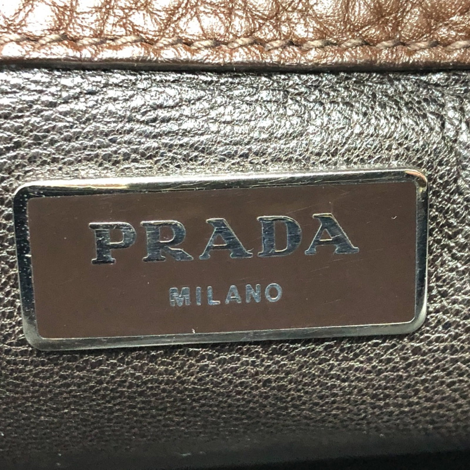 Leather Shoulder Bag Prada - 11
