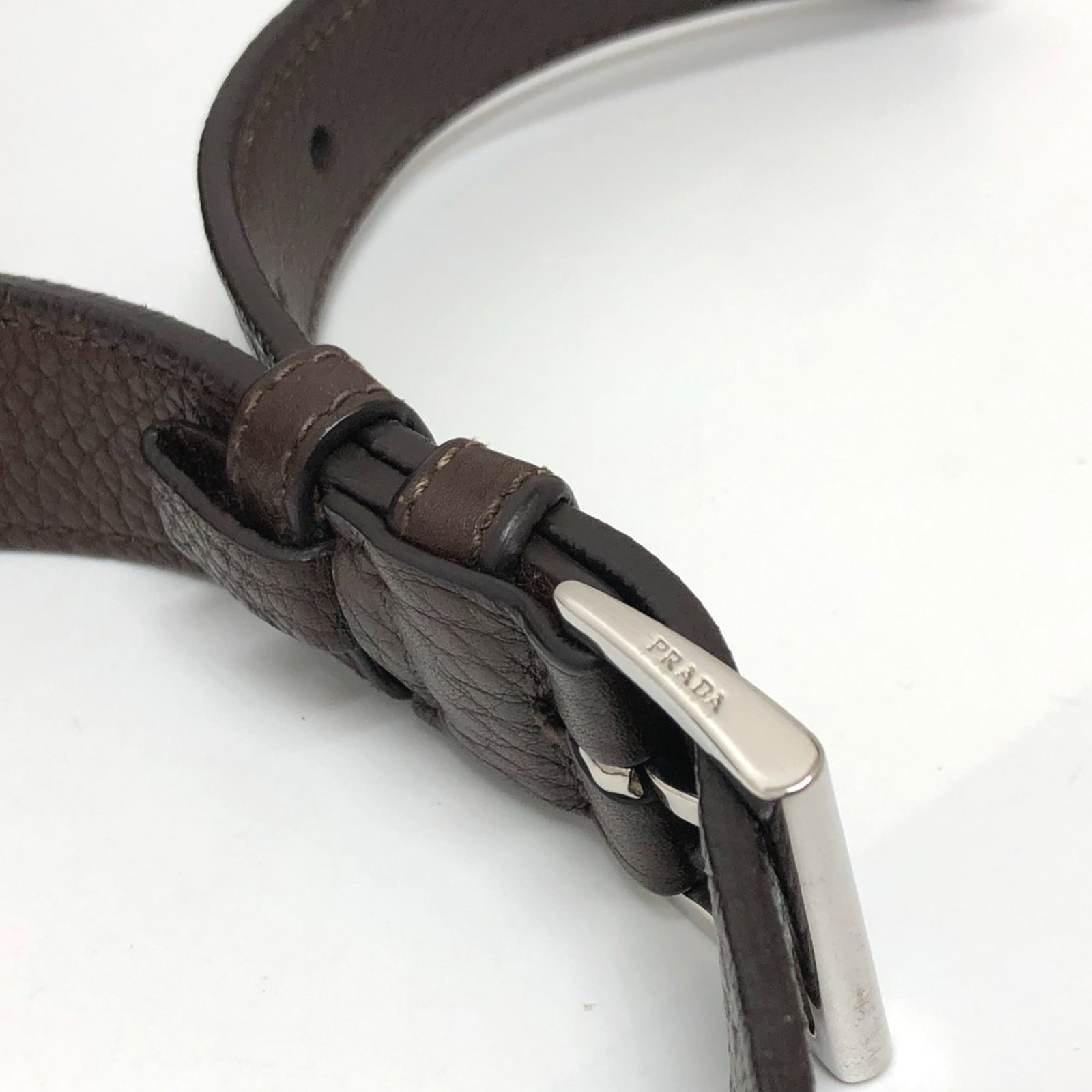 Leather Shoulder Bag Prada - 7