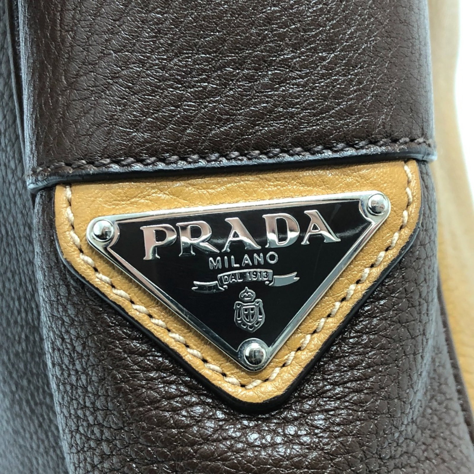 Leather Shoulder Bag Prada - 8