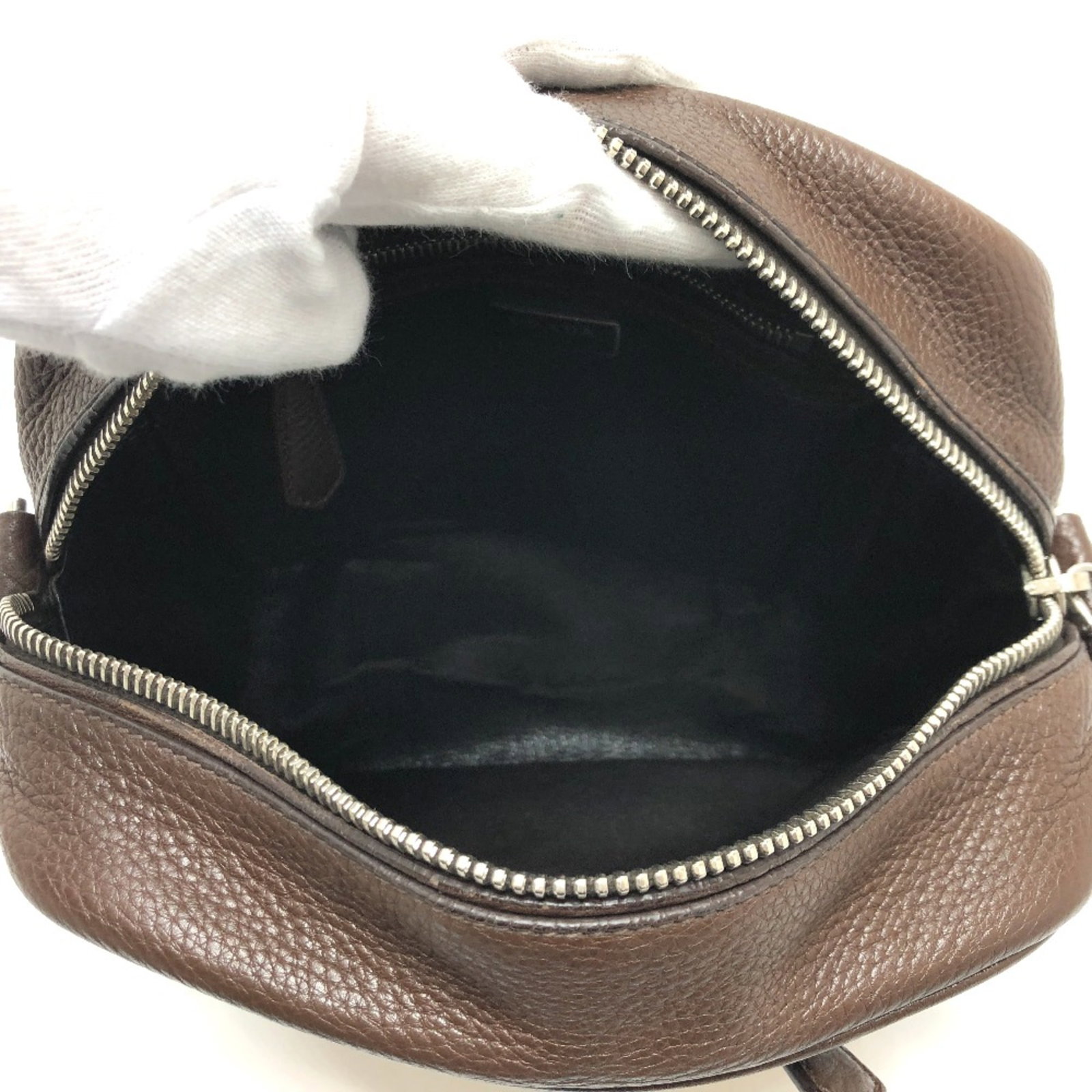 Leather Shoulder Bag Prada - 9
