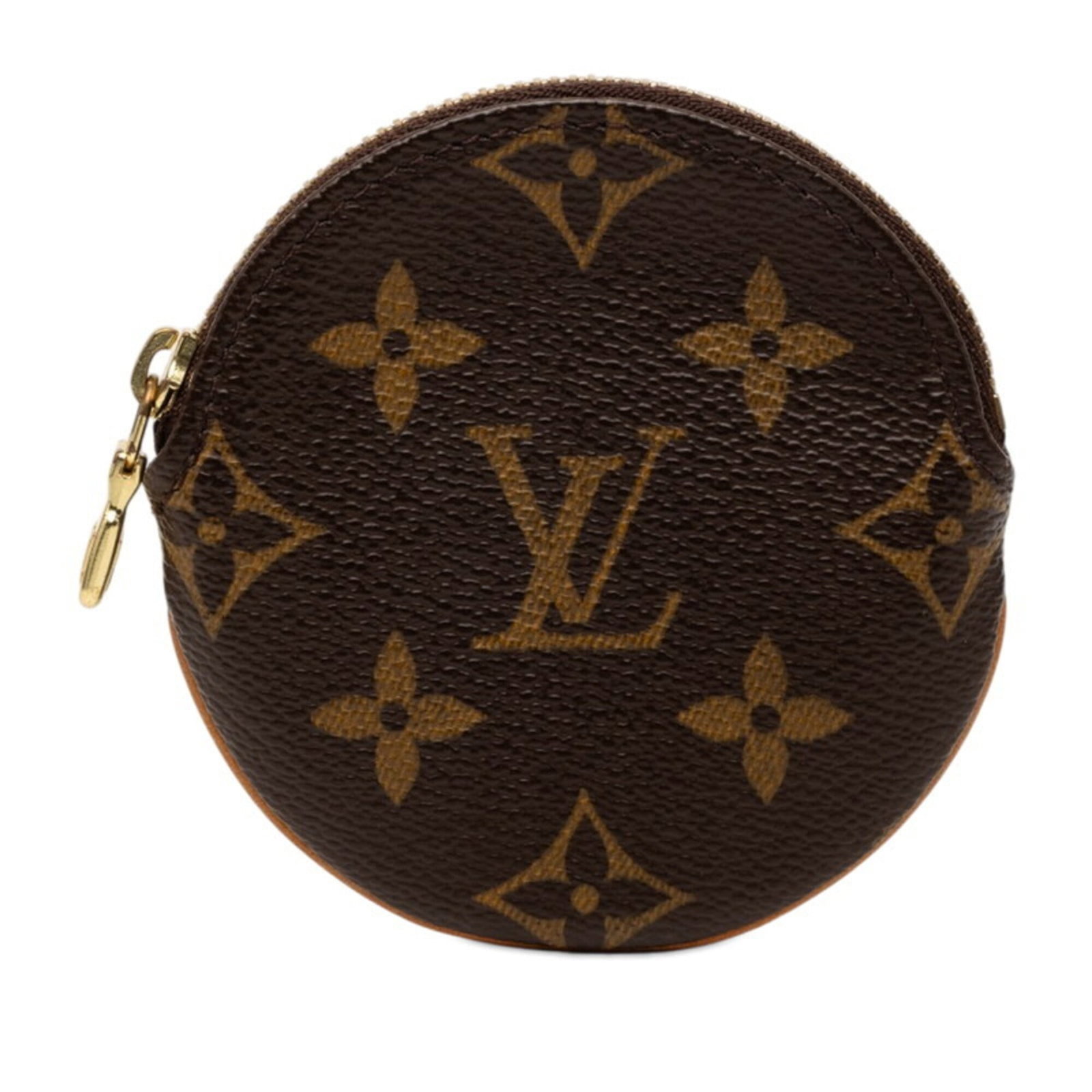 Louis Vuitton Coin Purse/ Coin Case Pvc Leather: Louis Vuitton Coin Purse/ Coin Case Pvc Leather This Louis Vuitton Coin Purse features a classic design with Pvc leather and brown color, measuring 9.5cm x 9cm x 1cm. The item has been used and shows 