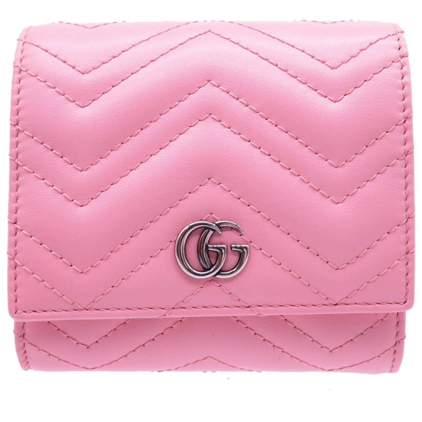 Gucci Wallet Bi Fold Leather: Gucci Wallet Bi Fold Leather Pink Gucci Wallet Bi Fold Leather, 11cm x 10.5cm x 3cm, Mint condition like new item. This bi-fold wallet features high-quality leather and a classic design that exudes