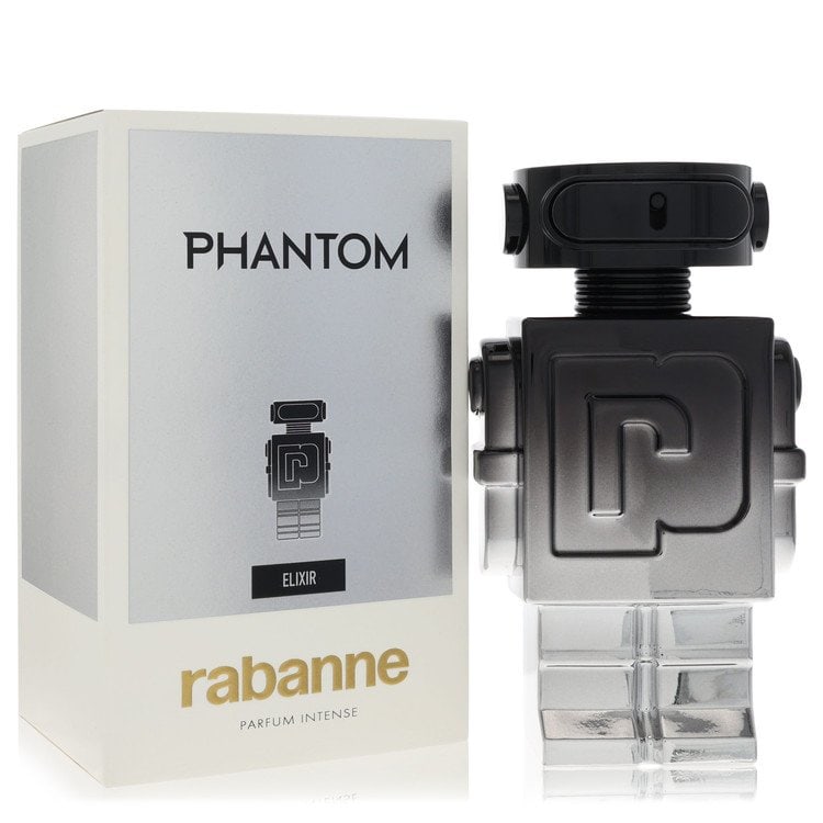 Paco Rabanne Phantom Elixir Cologne By Paco Rabanne Parfum Intense Spray: Paco Rabanne Phantom Elixir Cologne By Paco Rabanne Parfum Intense Spray 3.4 oz Parfum Intense Spray, featuring the Cologne by Paco Rabanne fragrance from the iconic Phantom Elixir line, now