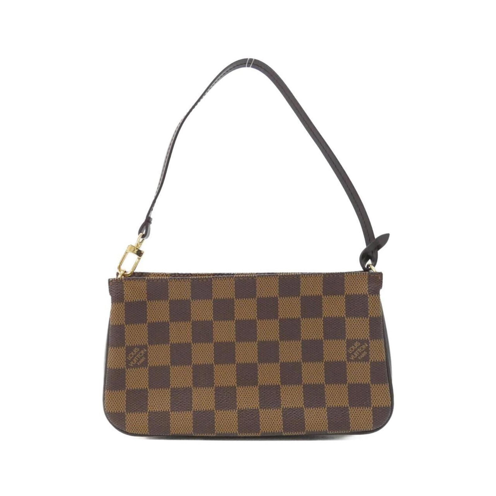 Canvas Pouch Coated Louis Vuitton: Canvas Pouch Coated Louis Vuitton Used Louis Vuitton Coated Canvas Pouch in Brown, with a few traces of usage and minor scratches. The coated canvas material provides durability, while the classic