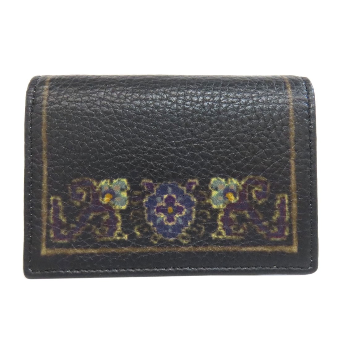 Flower Etro Motif Leather Card Case (1 of 15)