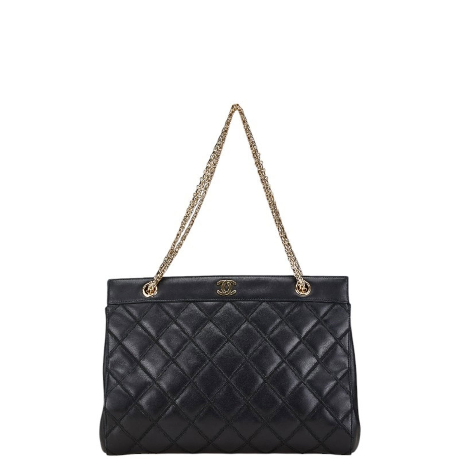 Shoulder bag leather Chanel: Shoulder bag leather Chanel This black leather shoulder bag from Chanel features a classic design with clean lines and timeless elegance. With its 24cm x 32cm x 13cm dimensions, it provides ample
