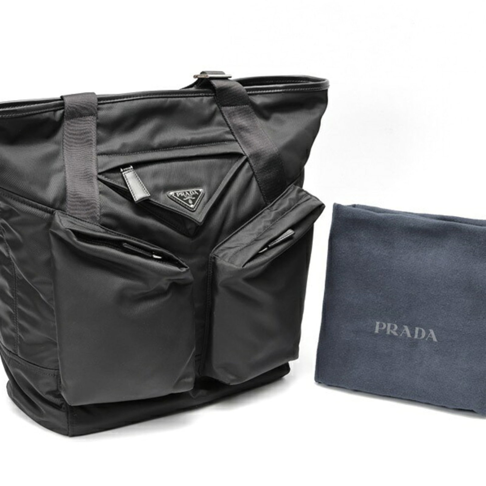 Nylon Leather Prada Tote - 6