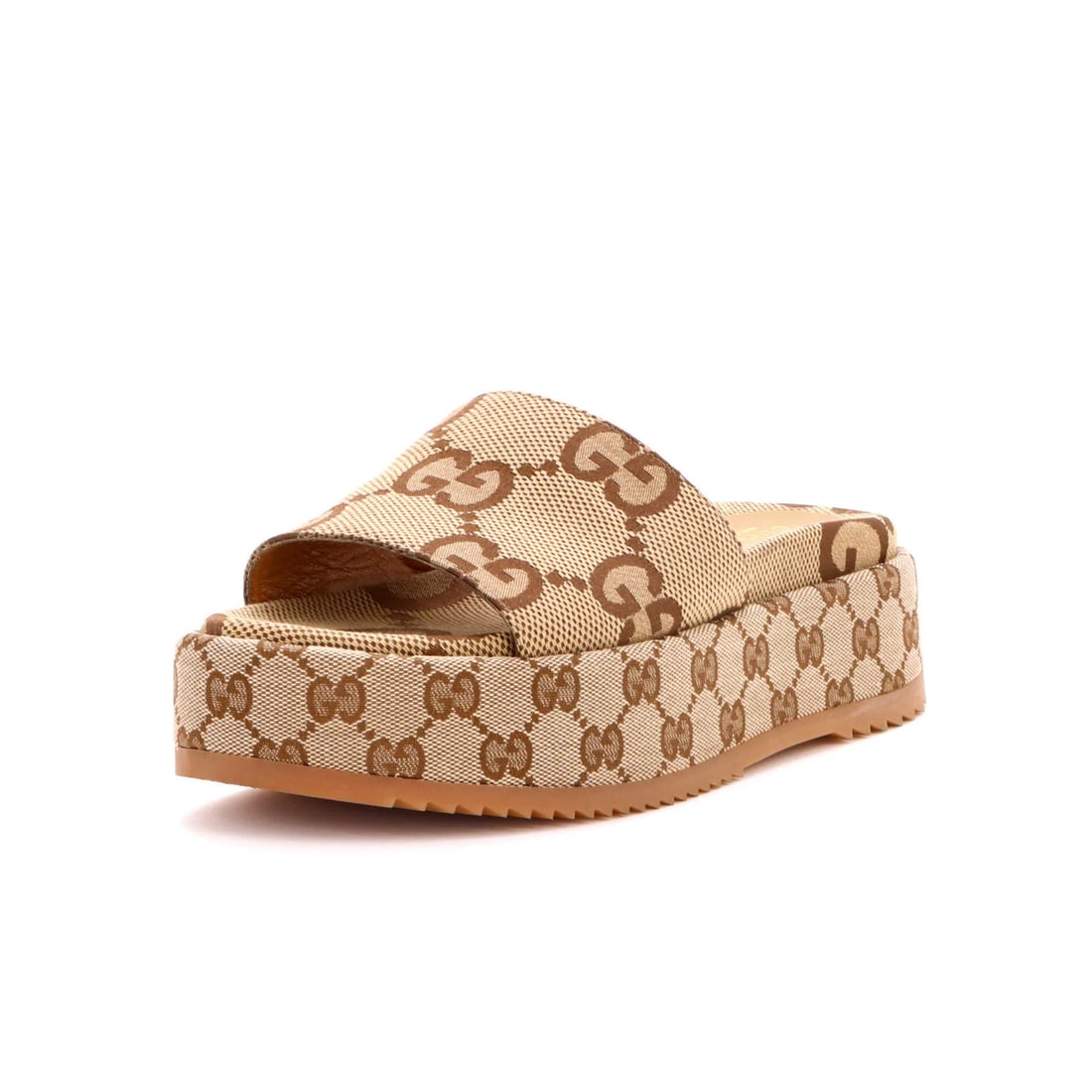 Canvas GG Sandals Slide Platform Angelina Women's Gucci (1 of 5)
