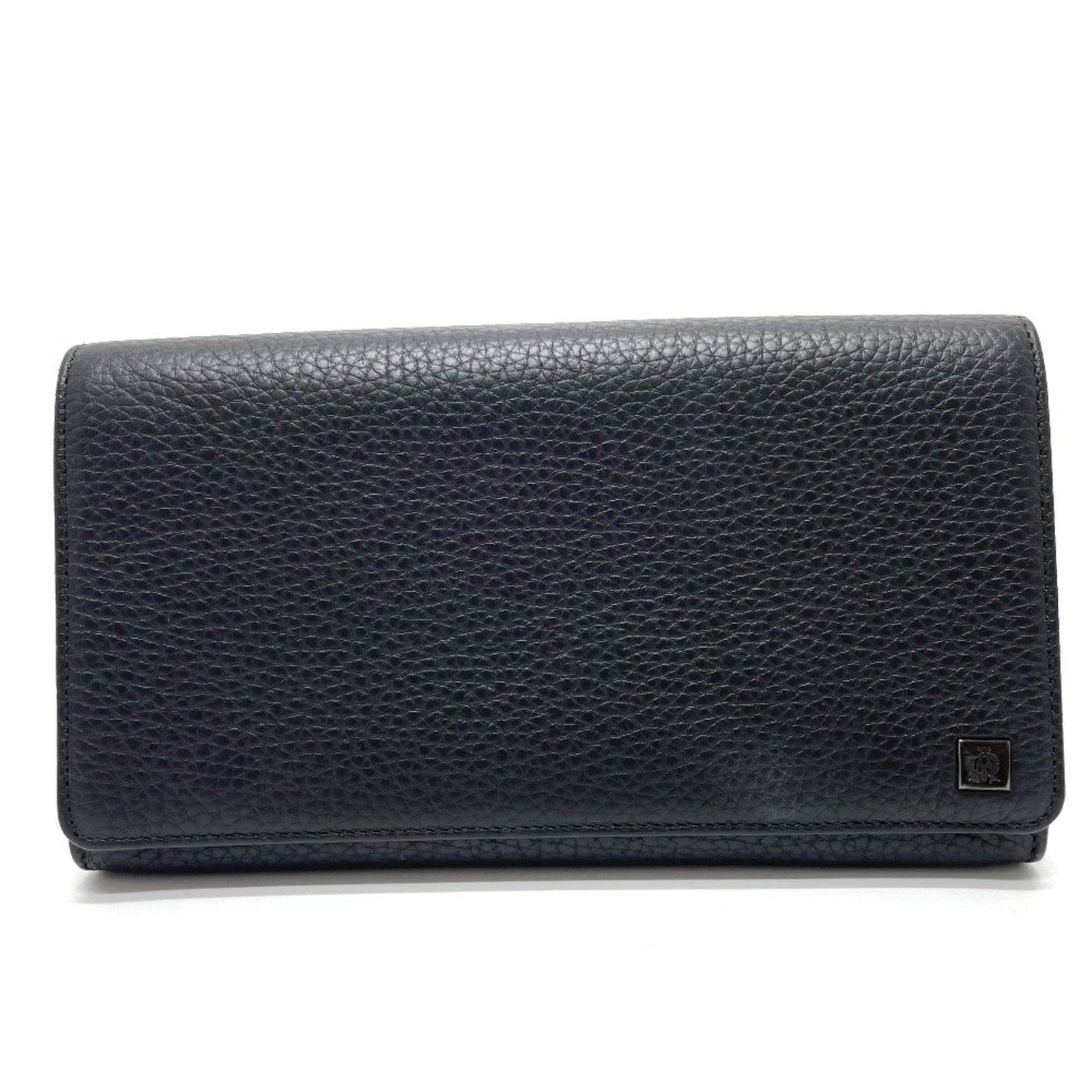 Pouch Leather Dunhill: Pouch Leather Dunhill Pouch Leather Dunhill - A sleek and versatile accessory. Made from high-quality leather, this black pouch features silver hardware and a snap fastener closure, perfect for