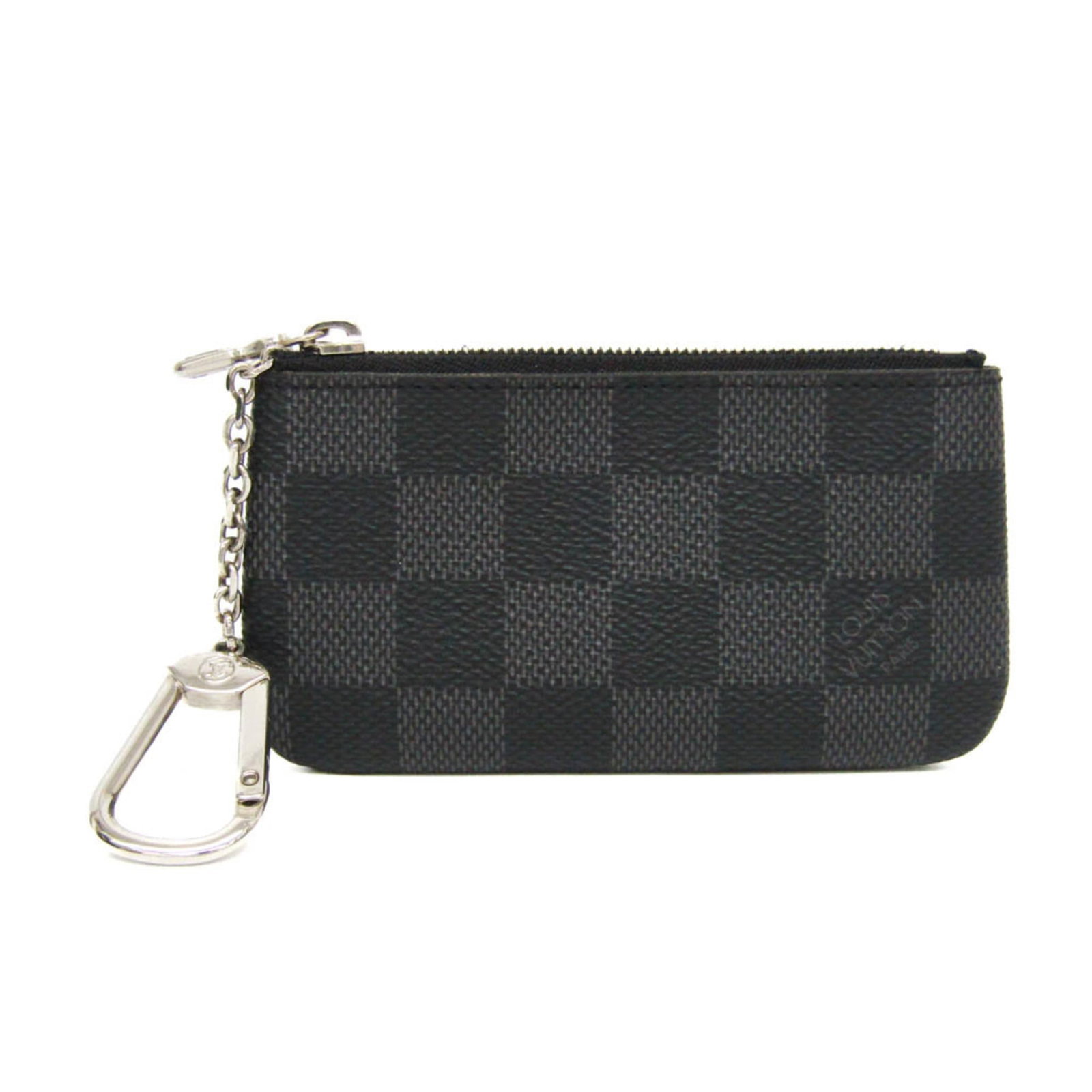 Louis Vuitton Coin Purse/ Coin Case Damier Graphite: Louis Vuitton Coin Purse/ Coin Case Damier Graphite Damier Graphite coin purse from Louis Vuitton, featuring the iconic Damier pattern in graphite. Made with durable materials and a sturdy zipper clos