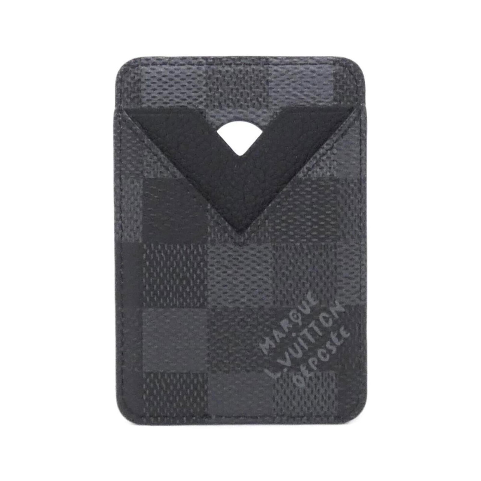 Canvas Coated Card Case Louis Vuitton: Canvas Coated Card Case Louis Vuitton Coated canvas construction adds durability to this classic Louis Vuitton card case, while the black finish provides a sleek and timeless appearance. The card