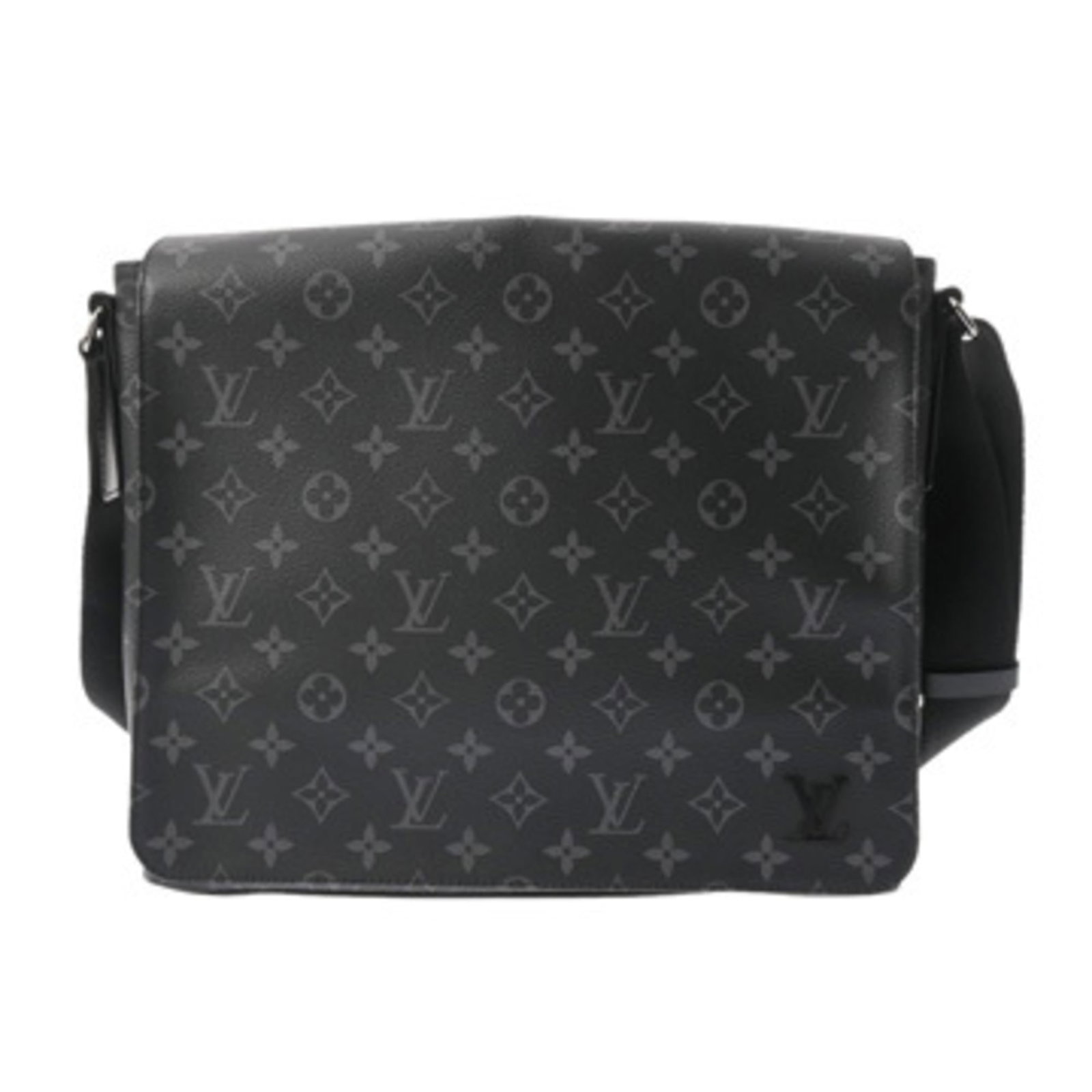 Shoulder Bag Monogram Louis Vuitton: Shoulder Bag Monogram Louis Vuitton Black Monogram Louis Vuitton Shoulder Bag, featuring the iconic signature pattern, is available in excellent used condition. With some minor scratches and dirt,