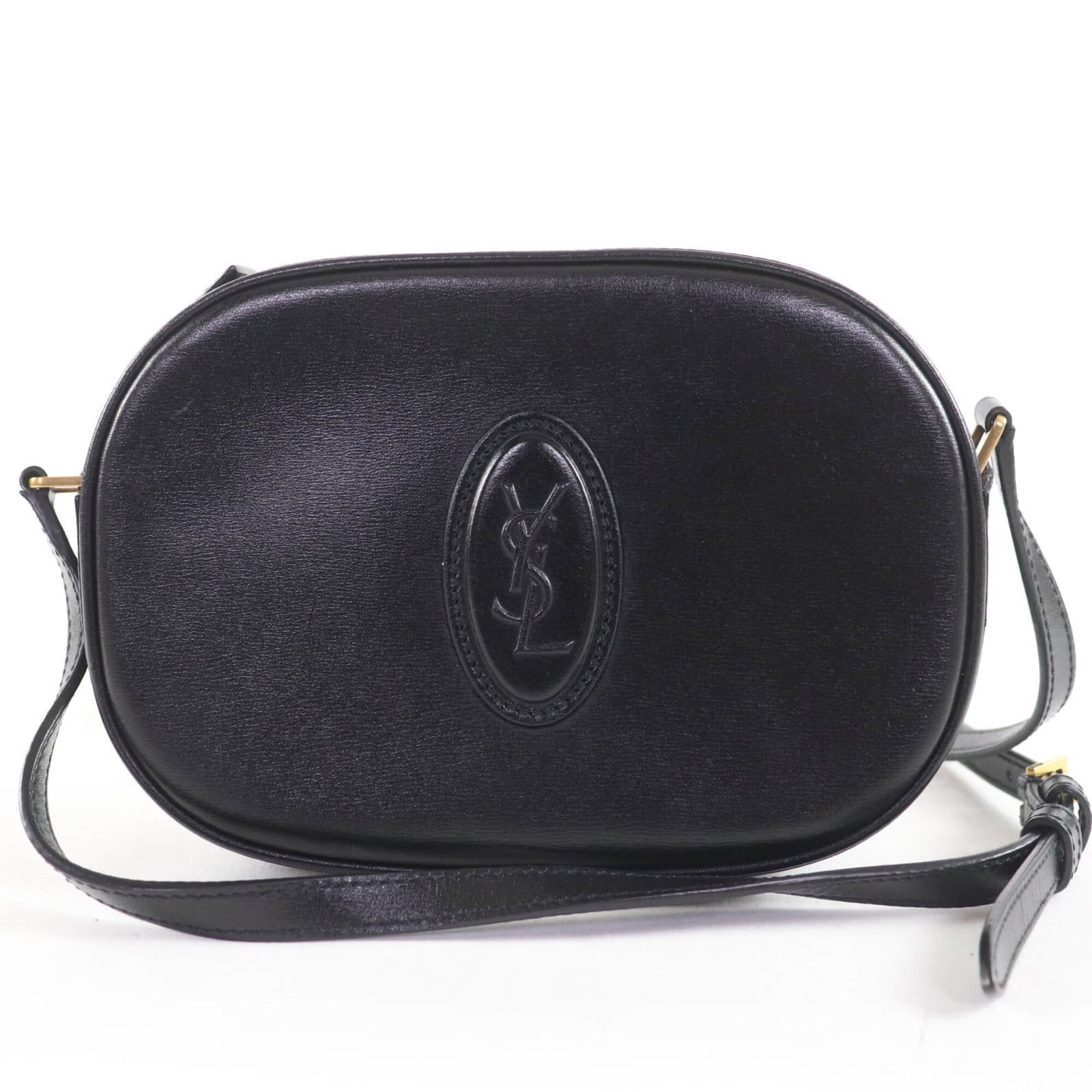 Saint Laurent Shoulder Bag Leather: Saint Laurent Shoulder Bag Leather Black Saint Laurent shoulder bag made from high-quality leather, featuring a sleek and modern design. This like-new condition bag measures 13cm x 18.5cm x 4.5cm and