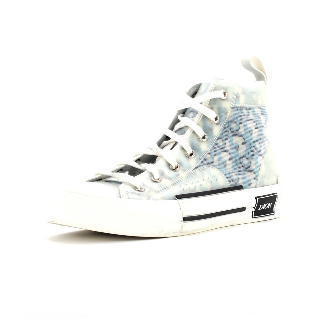 Men's Sneakers Dior B23 High Top Oblique Coated Canvas PVC: Men's Sneakers Dior B23 High Top Oblique Coated Canvas PVC Canvas Coated Canvas and PVC Upper, Oblique Design, White Interior, Silver Hardware. This Dior B23 High-Top Sneakers features a unique