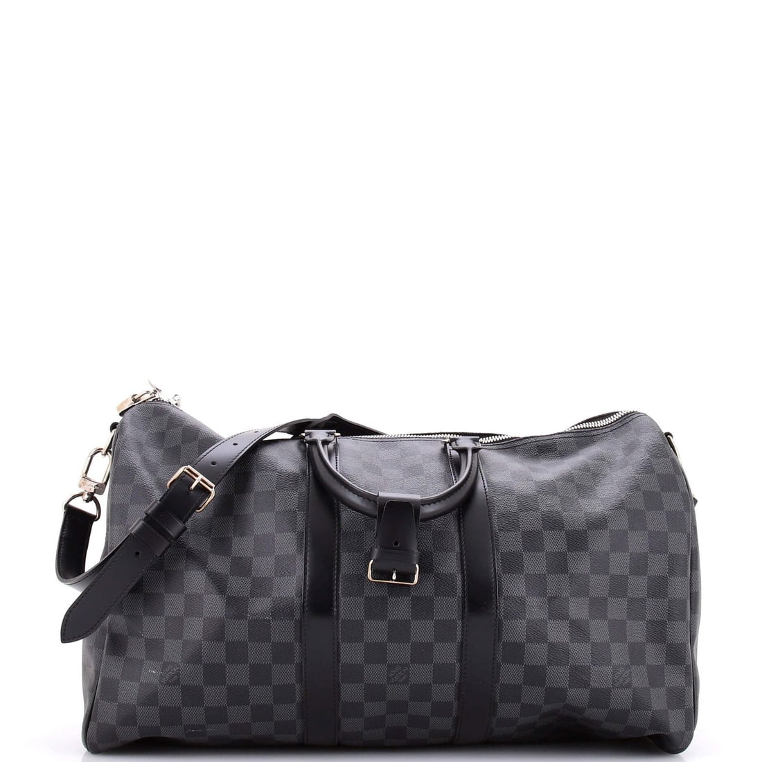 Louis Vuitton Keepall Bandouliere Bag Damier Graphite 45: Louis Vuitton Keepall Bandouliere Bag Damier Graphite 45 The Louis Vuitton Keepall Bandouliere Bag Damier Graphite 45 is a stylish and practical duffle bag with a classic design. Measuring 10.5"